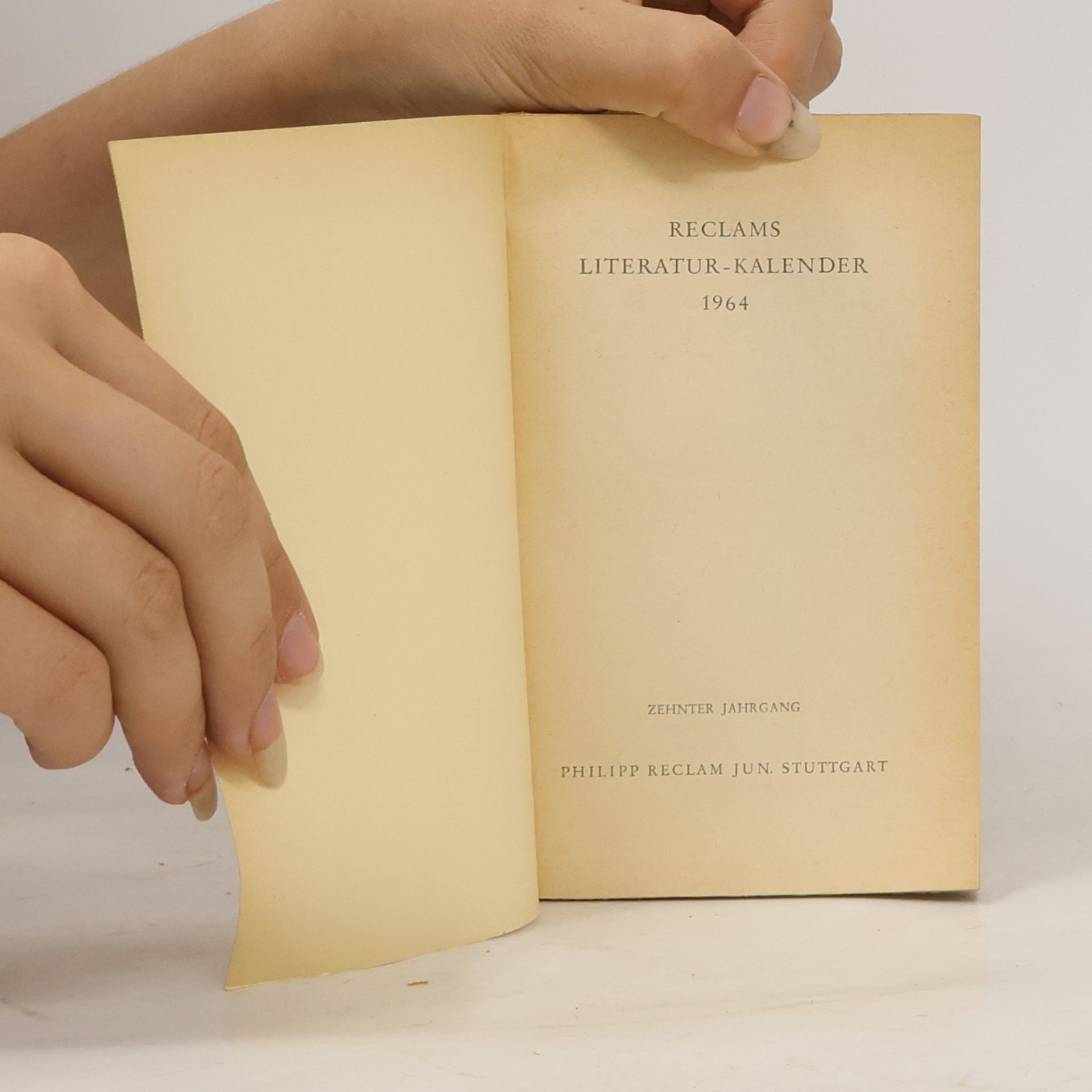 Autorenkollektiv Reclams Literatur Kalender X. 1964