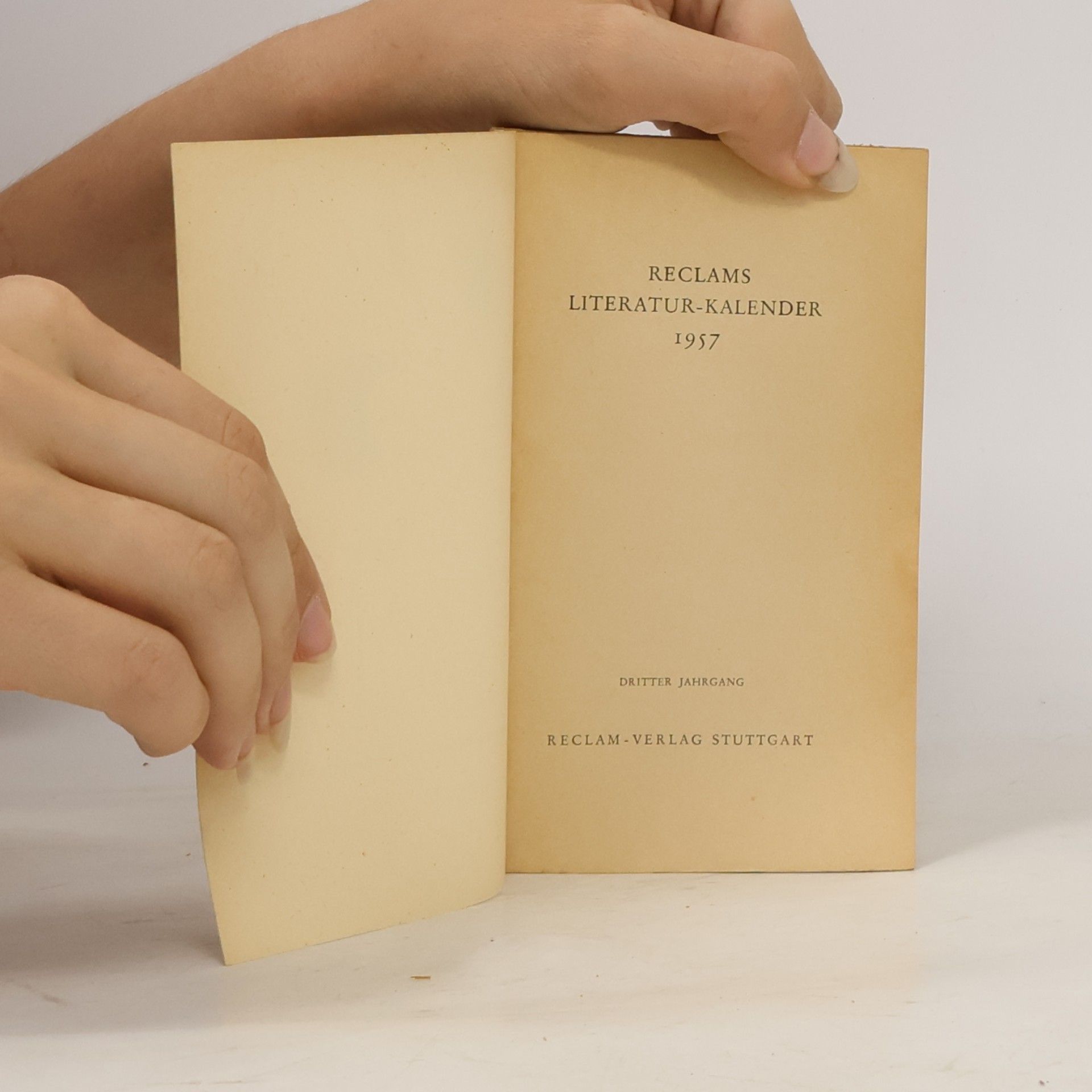 Kolektiv autorů Reclams Literatur Kalender III. Jahrgang 1957