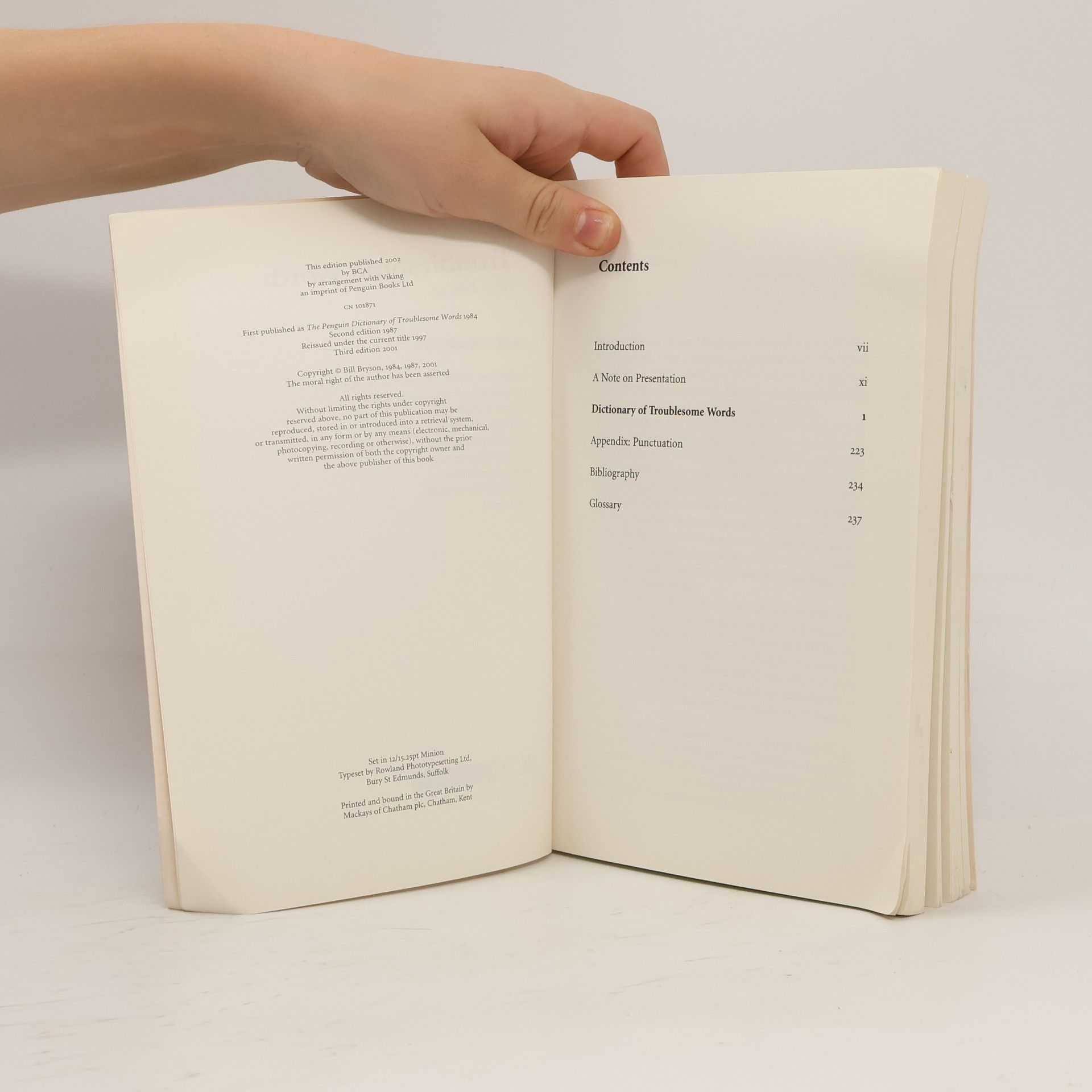 Bill Bryson Troublesome Words