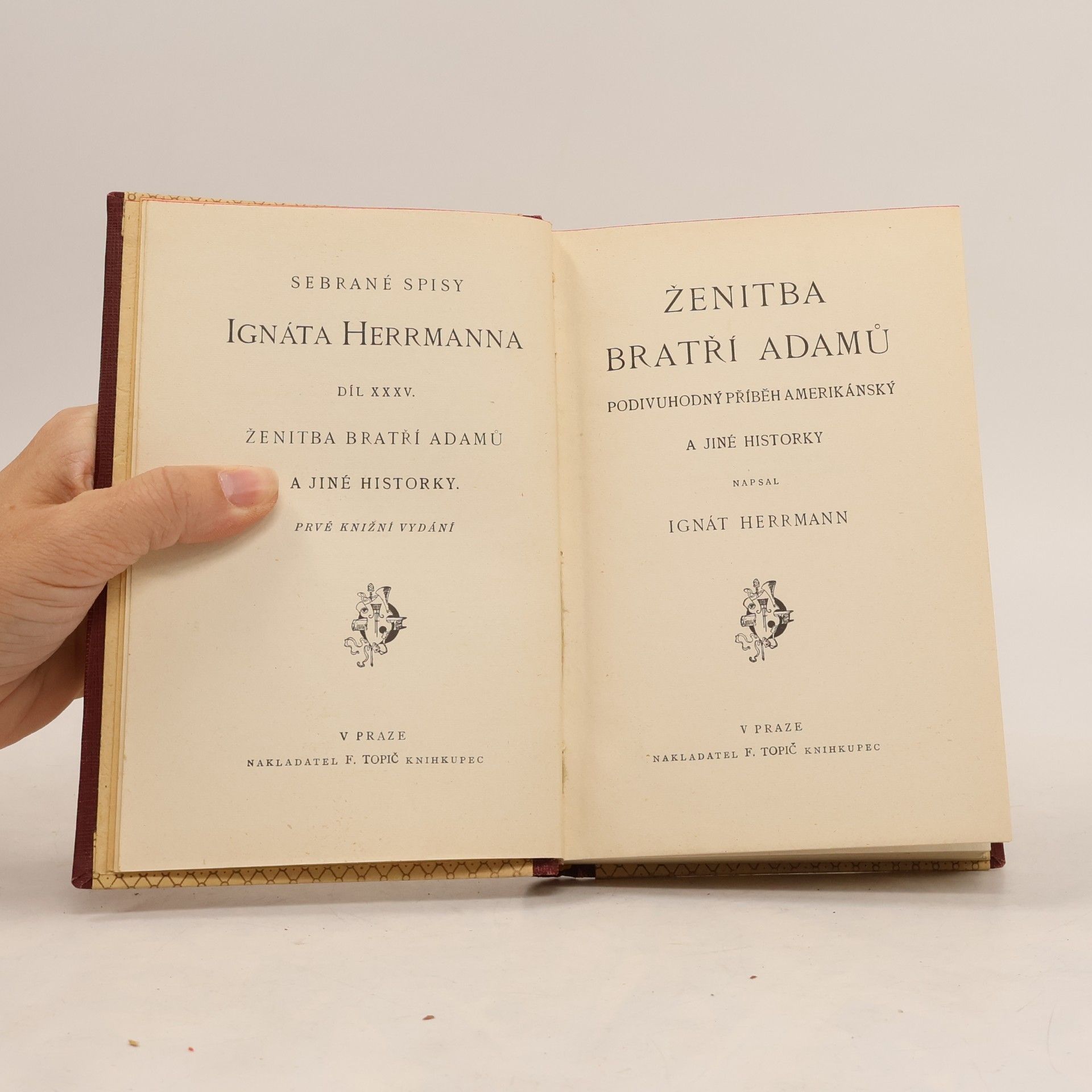 Ignát Herrmann Ženitba bratří Adamů