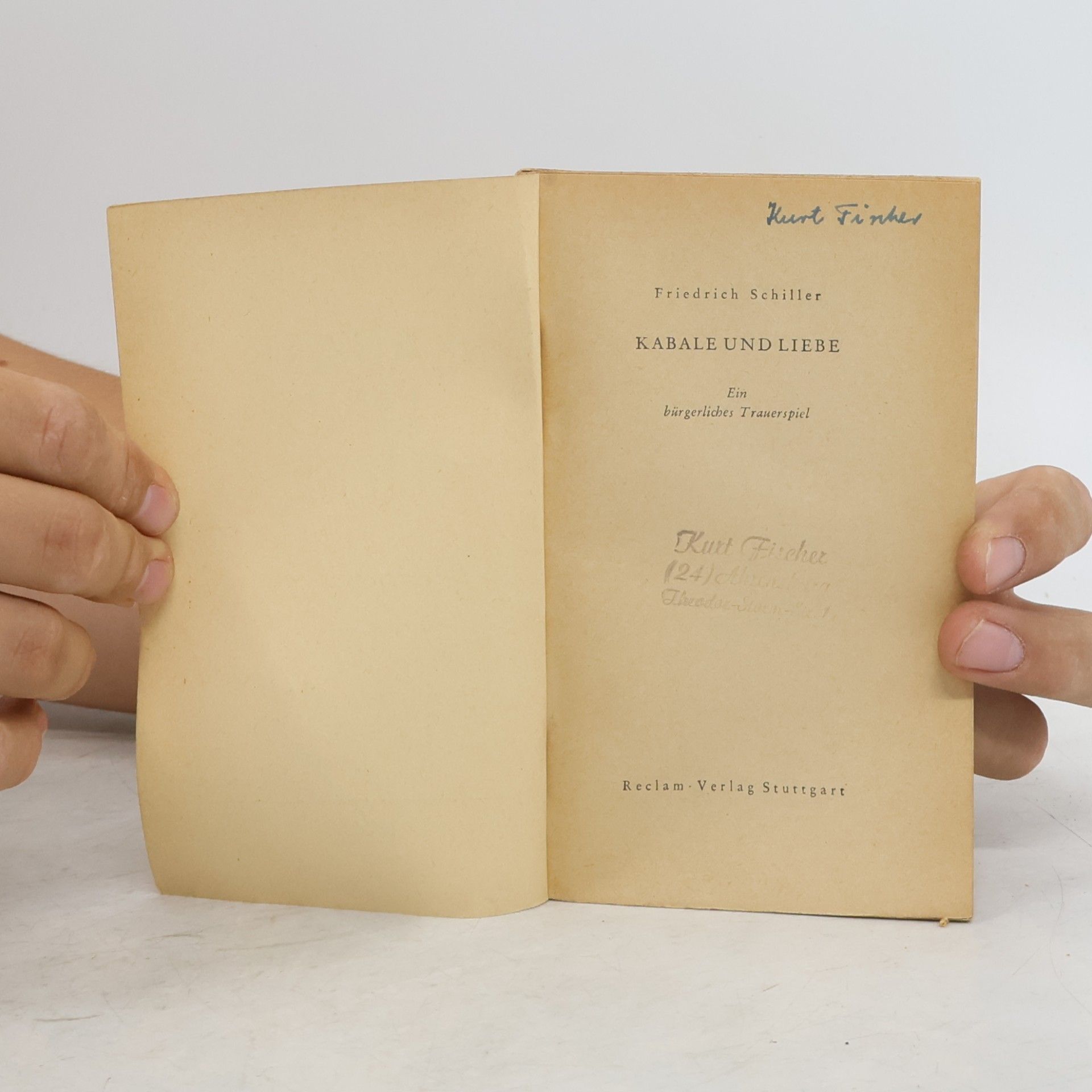 Friedrich Schiller Kabale und Liebe
