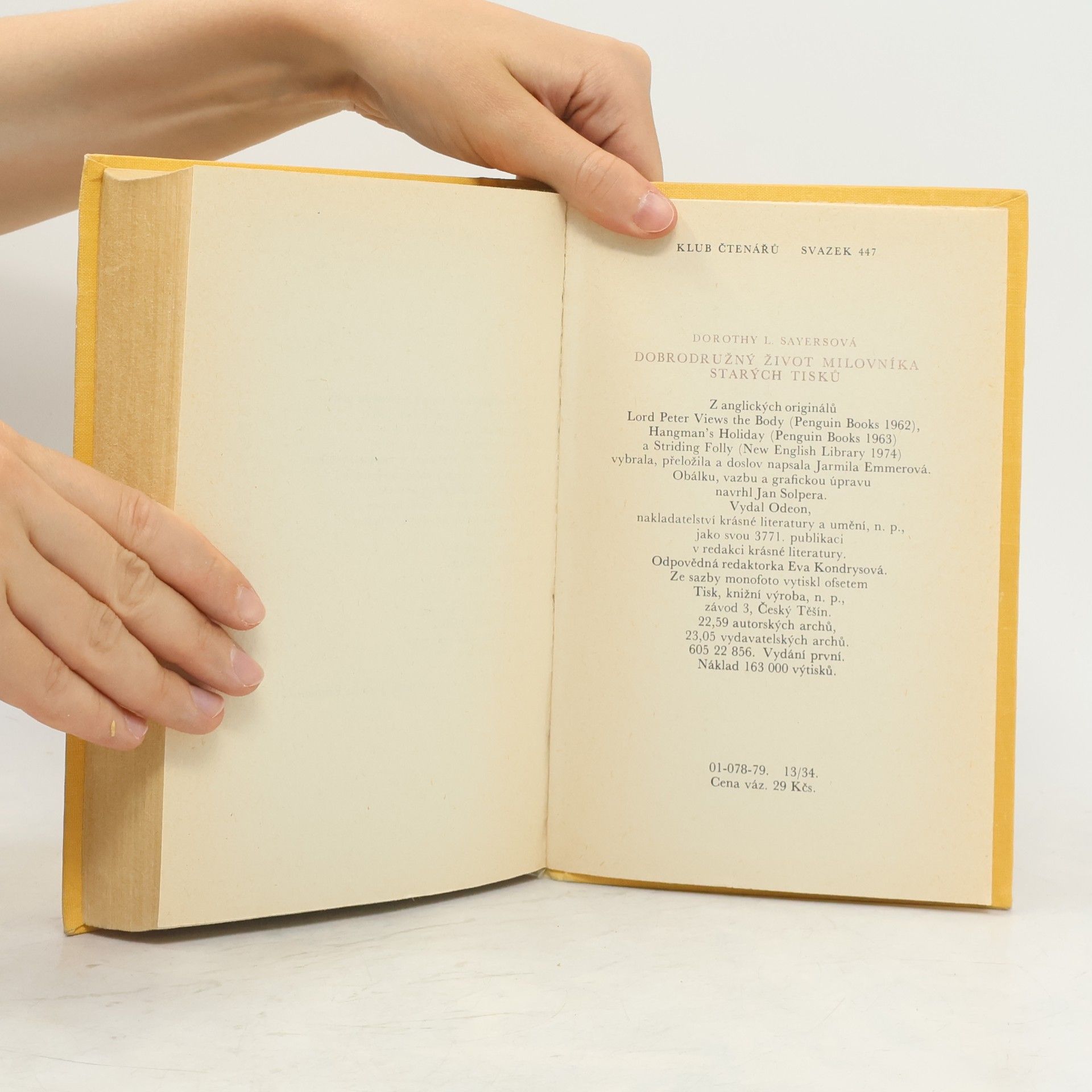 Dorothy L. Sayers Dobrodružný život milovníka starých tisků