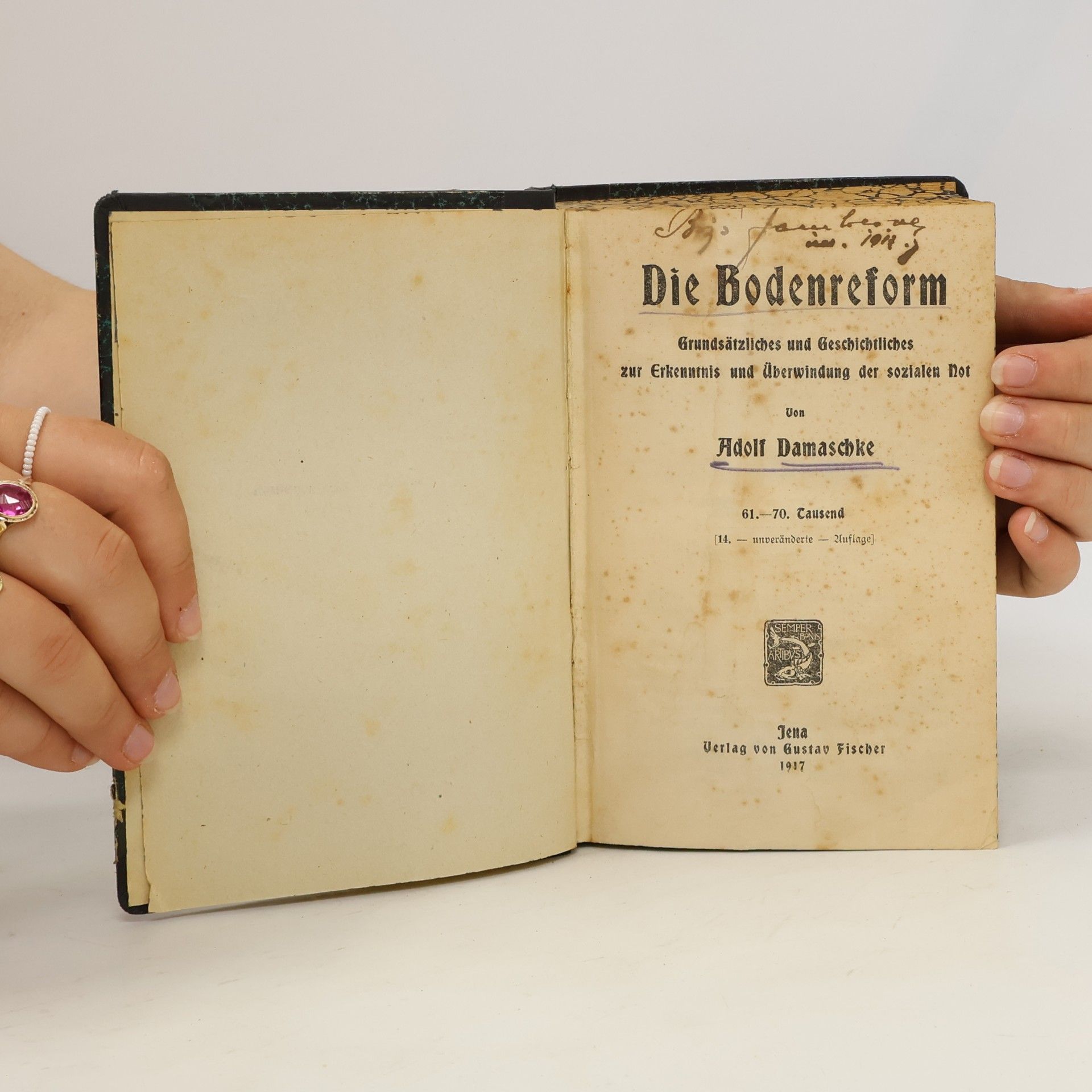 Adolf Damaschke Die Bodenreform