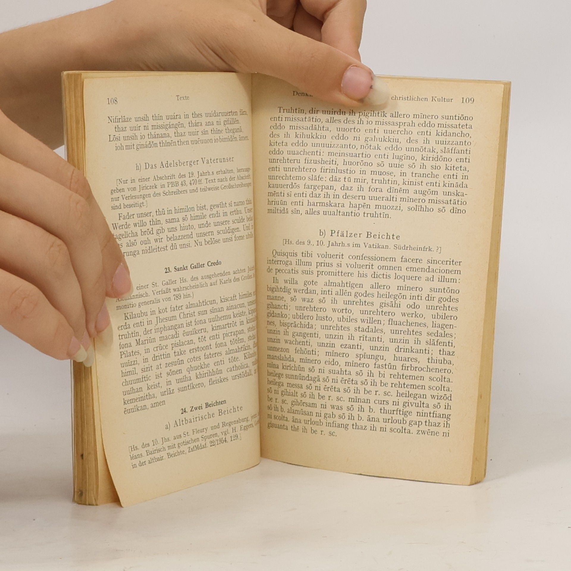 Naumann Hans Althochdeutsches Elementarbuch. Grammatik und Texte