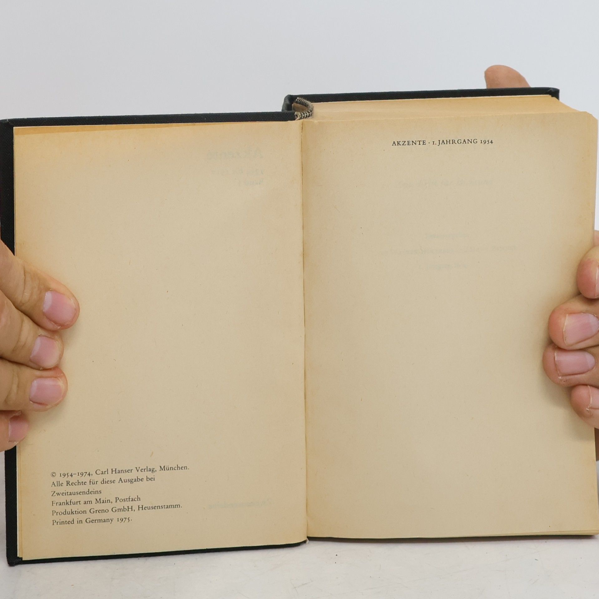 Autorenkollektiv Akzente I. 1954 bis 1957