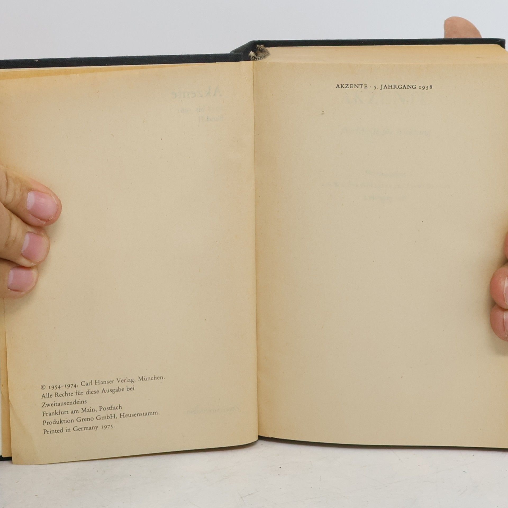 Kolektiv autorů Akzente II. 1958 bis 1961