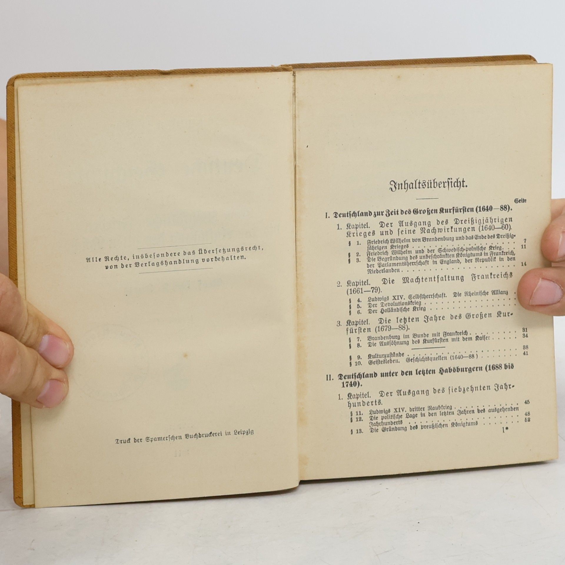 F. Kurze Deutsche Geschichte III. om Westfälischen Frieden bis zur Auflösung des alten Reiches (1648–1806)
