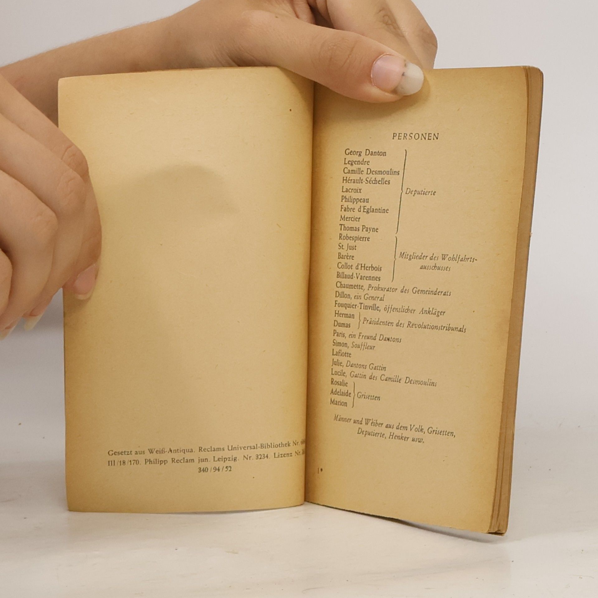 Georg Büchner Dantons Tod