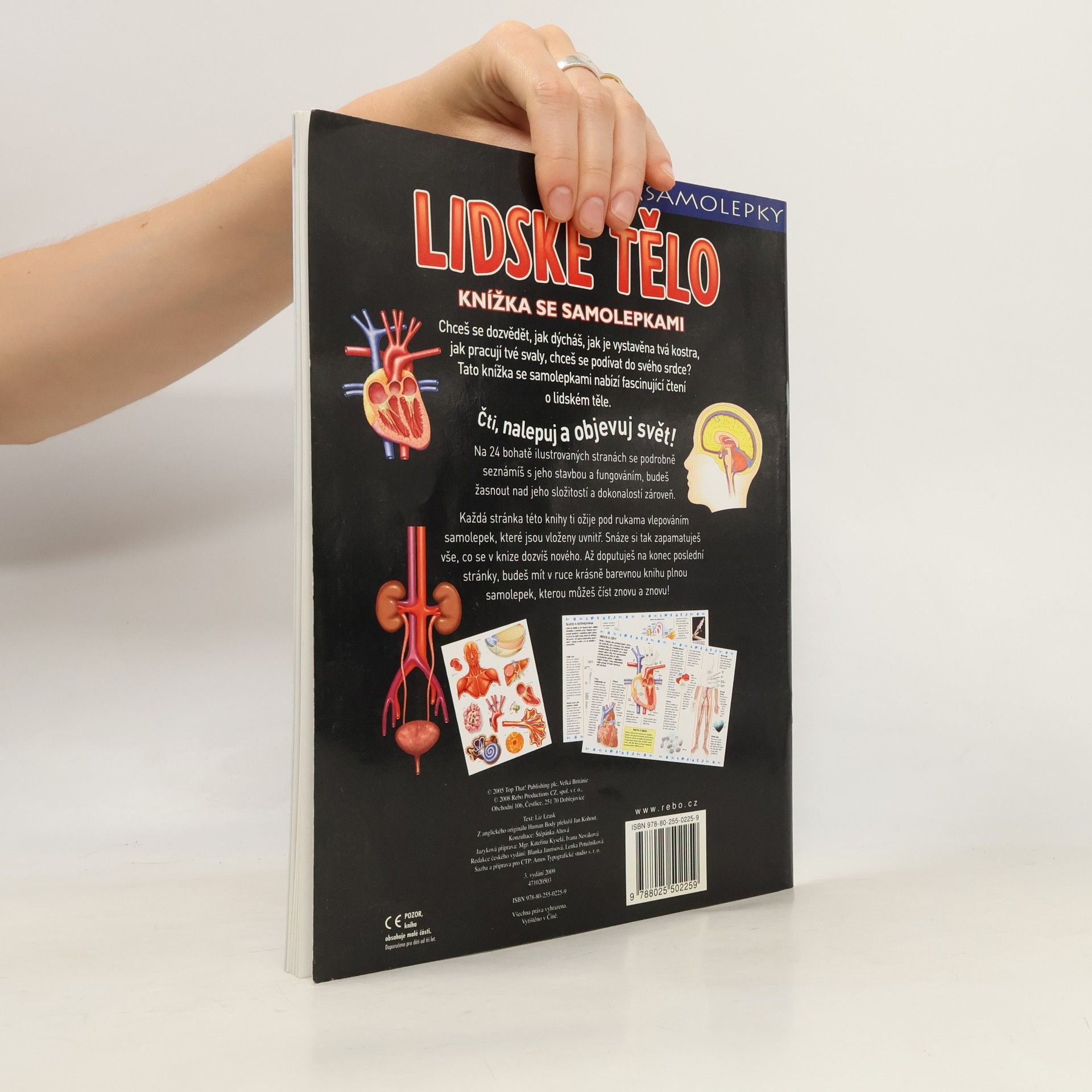 Liz Leask Lidské tělo - knížka se samolepkami