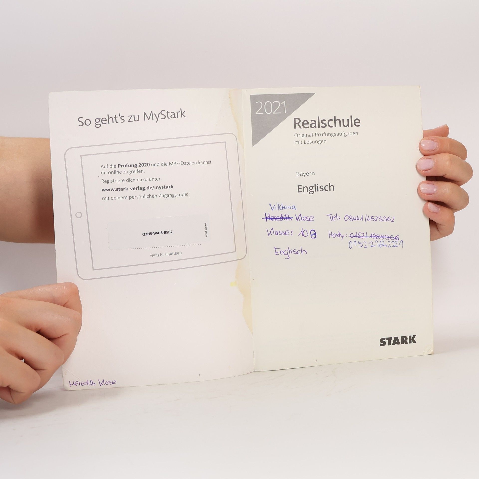 Autorenkollektiv STARK Original-Prüfungen Realschule 2021 Englisch - Bayern