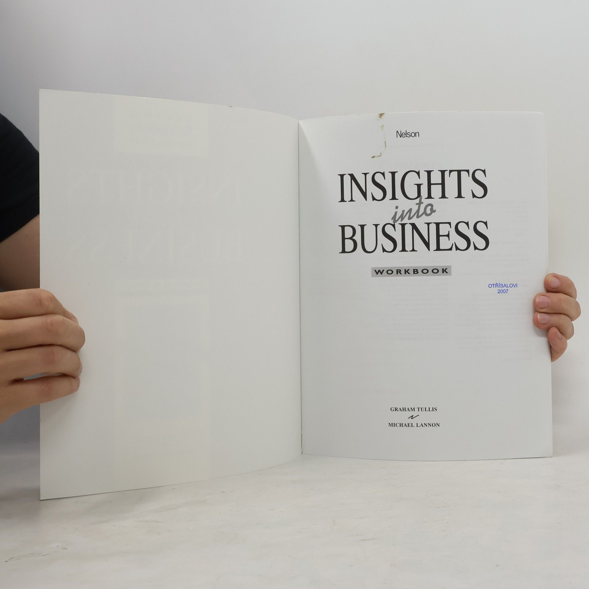 Graham Tullis Insights into Business. Workbook