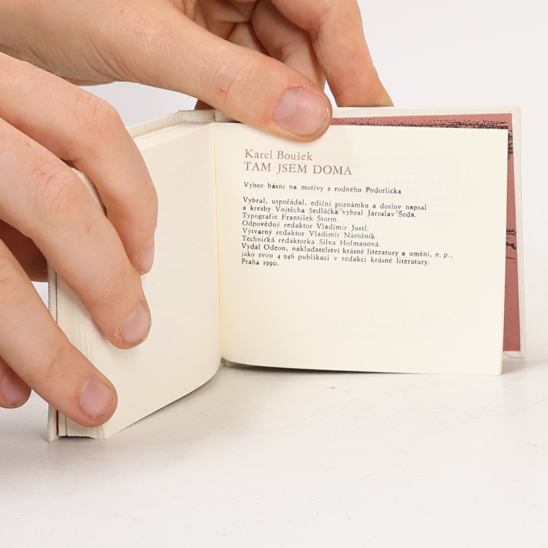 Karel Boušek Tam jsem doma : výbor básní na motivy z rodného Podorlicka