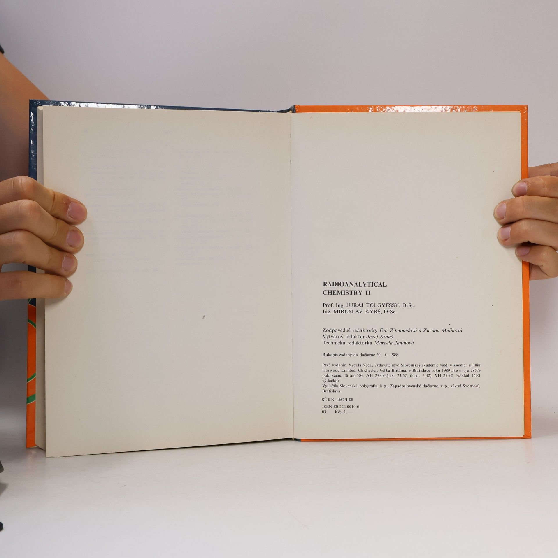 Juraj Tölgyessy Radioanalytical Chemistry II