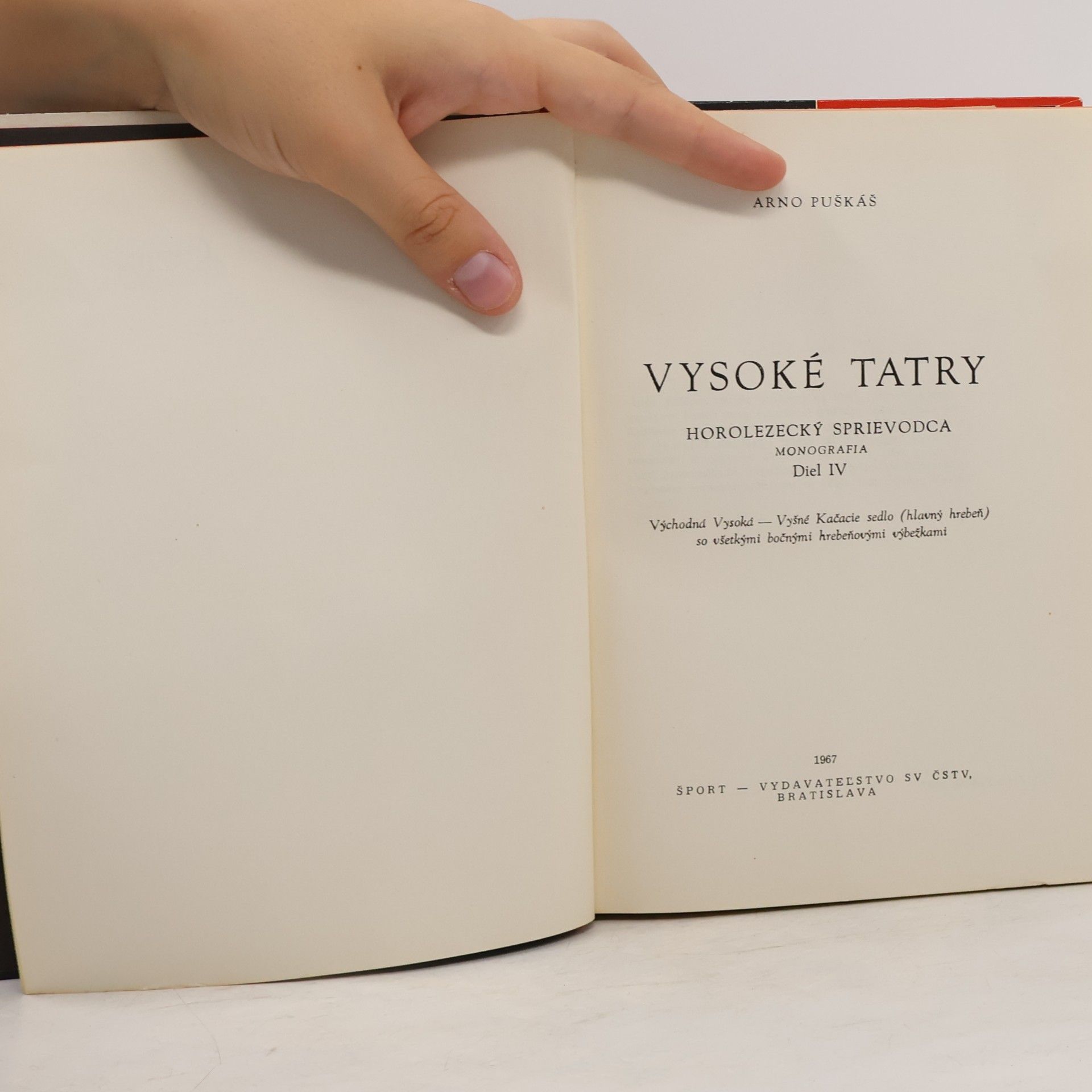 Arno Puškáš Horolezecký sprievodca  IV. Monografia