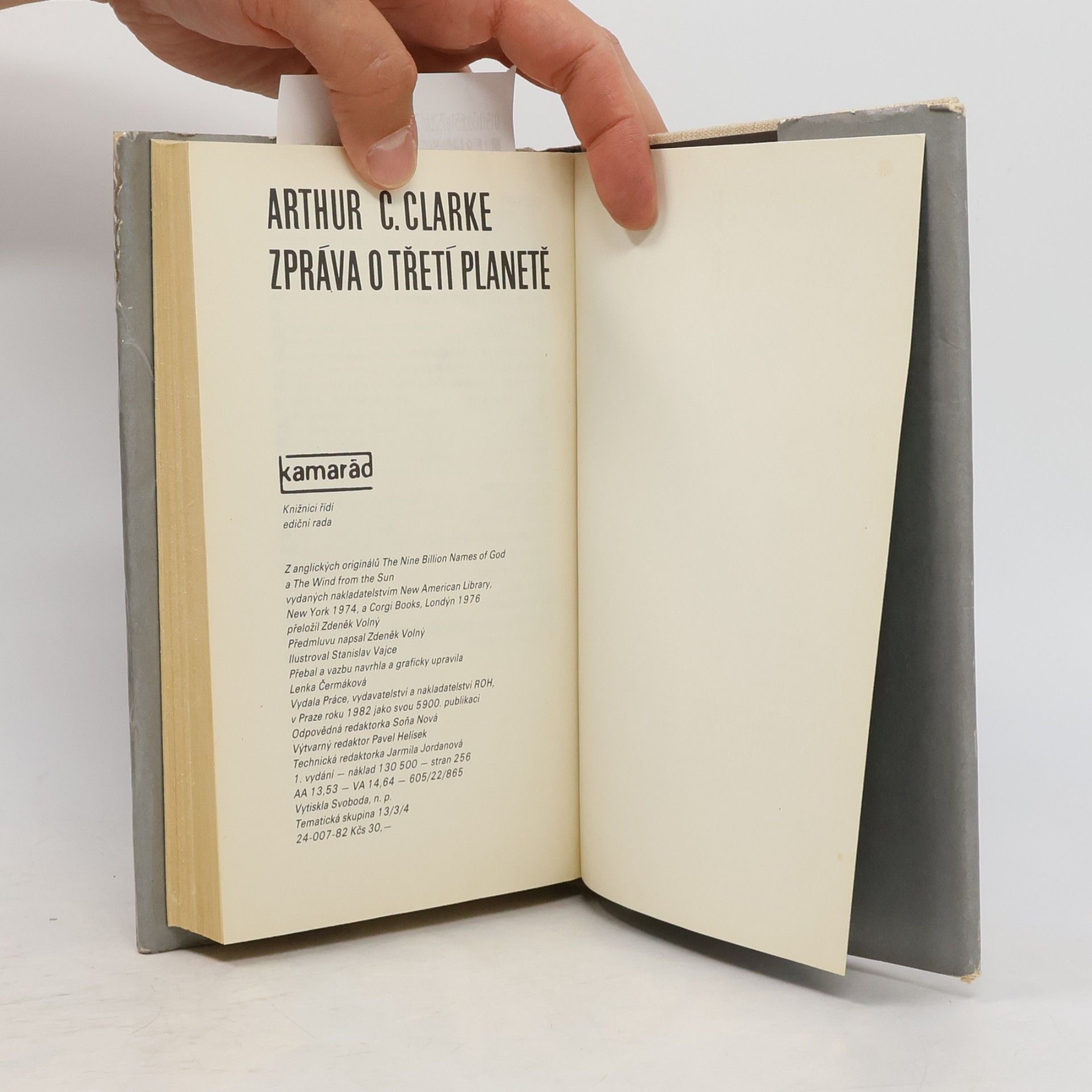 Arthur C. Clarke Zpráva o třetí planetě