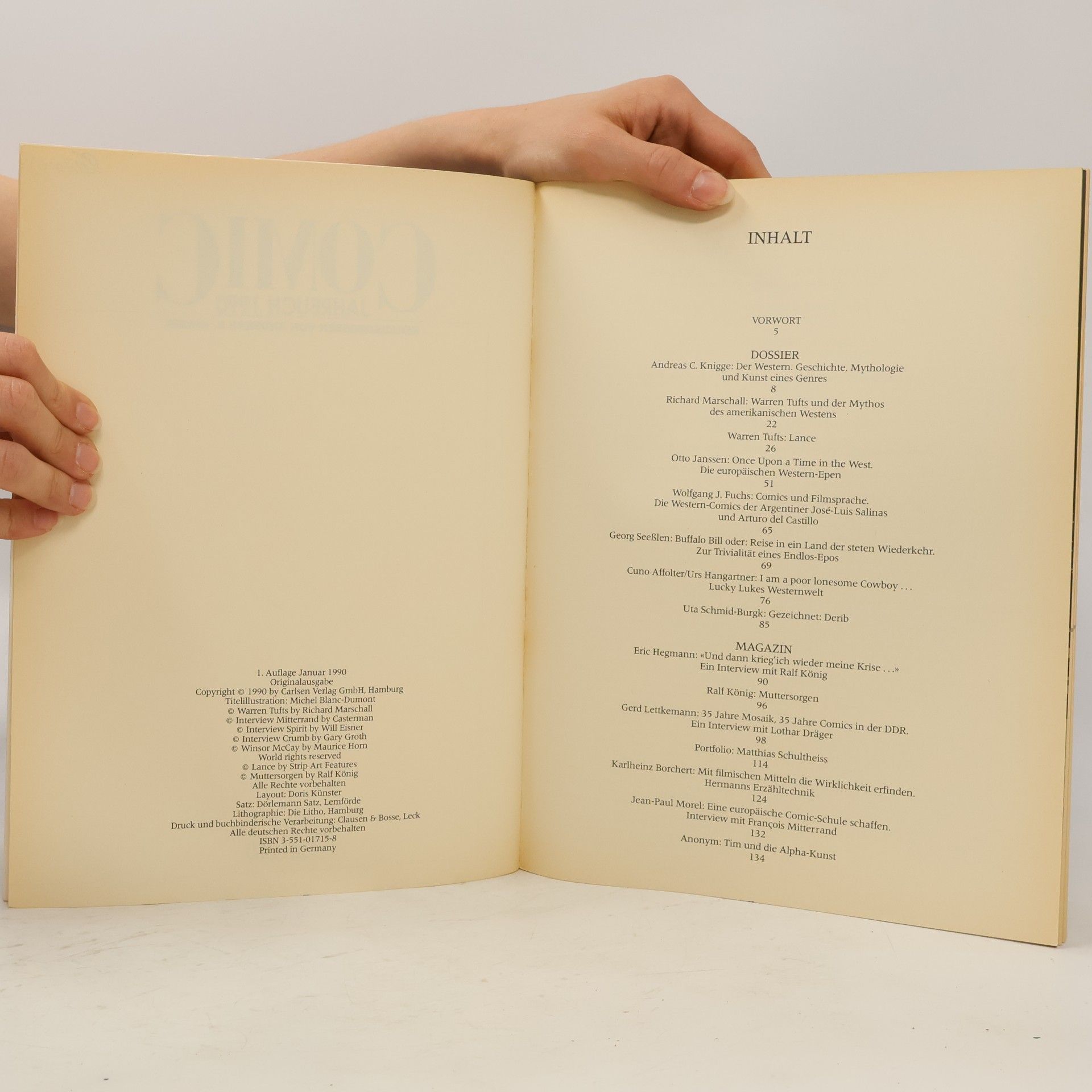 Andreas C. Knigge Comic Jahrbuch 1990