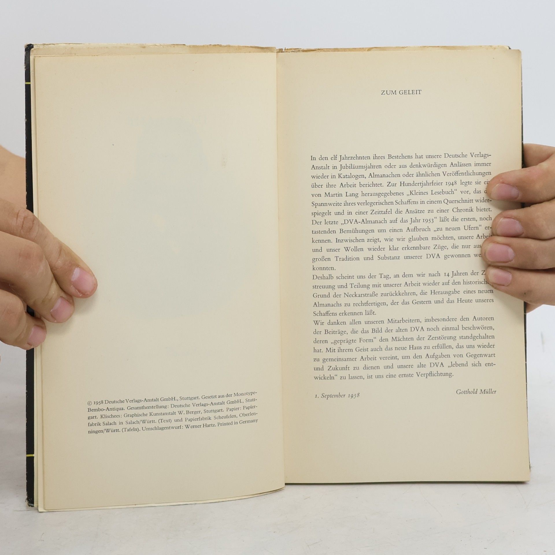 Autorenkollektiv 110 deutsche Verlags-Anstalt Almanach
