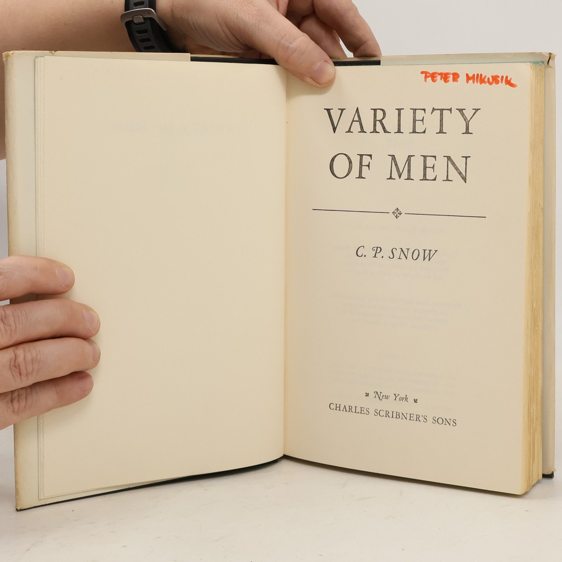 C. P. Snow Variety of Men