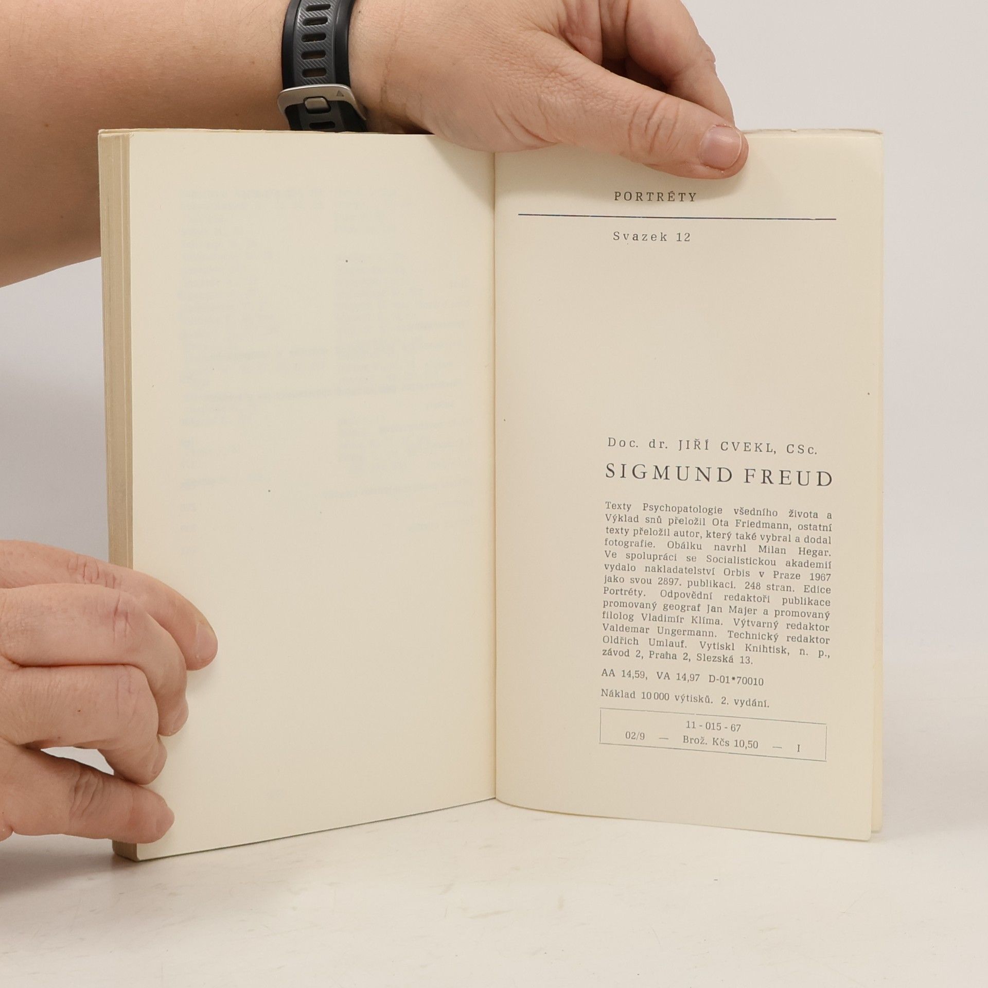 Jiří Cvekl Portréty. Sigmund Freud