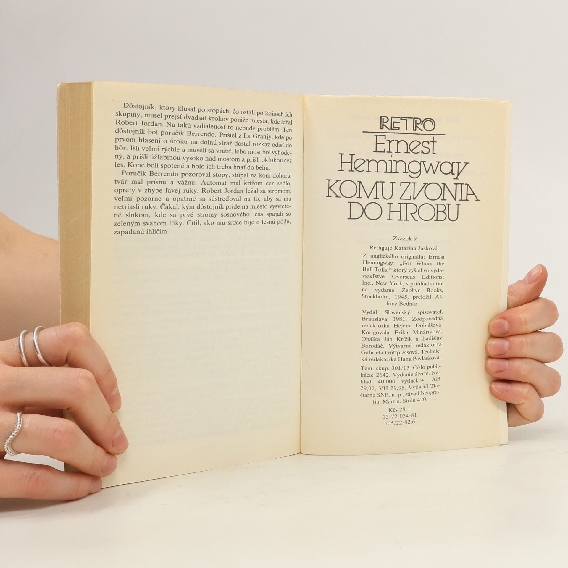 Ernest Hemingway Komu zvonia do hrobu