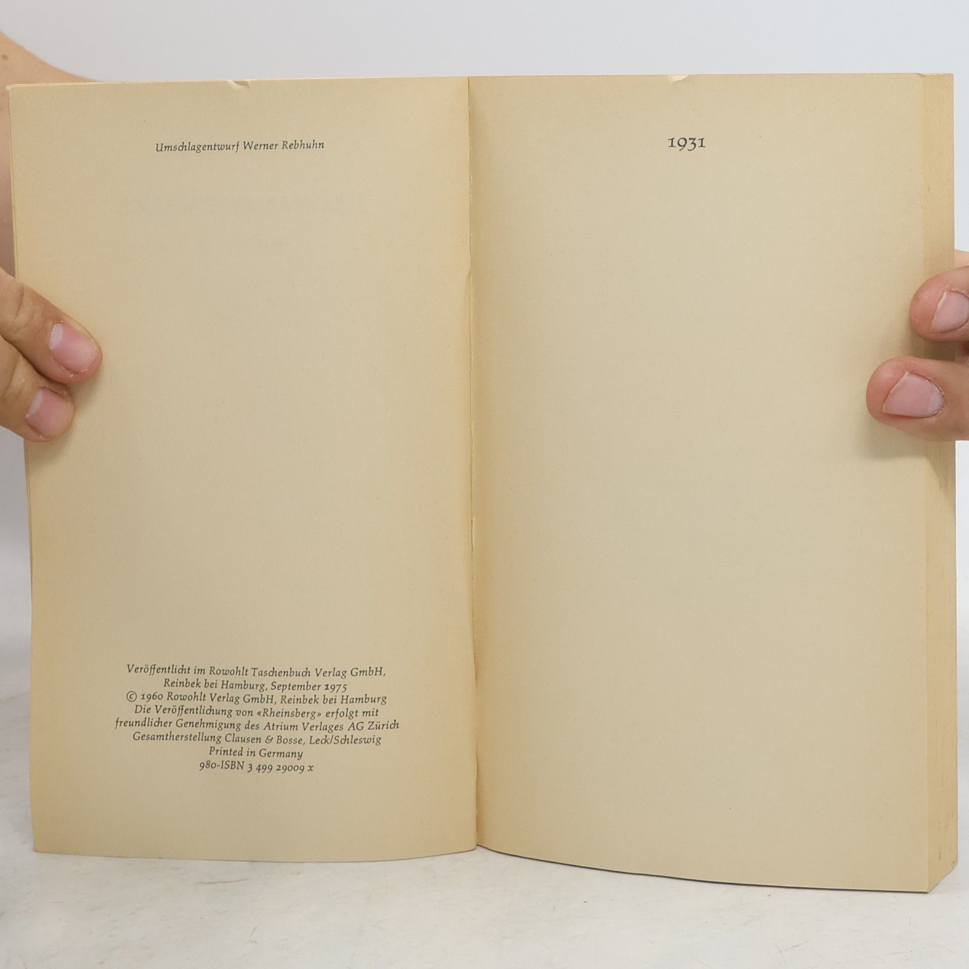 Kurt Tucholsky Gesammelte Werke VIIII. 1931.