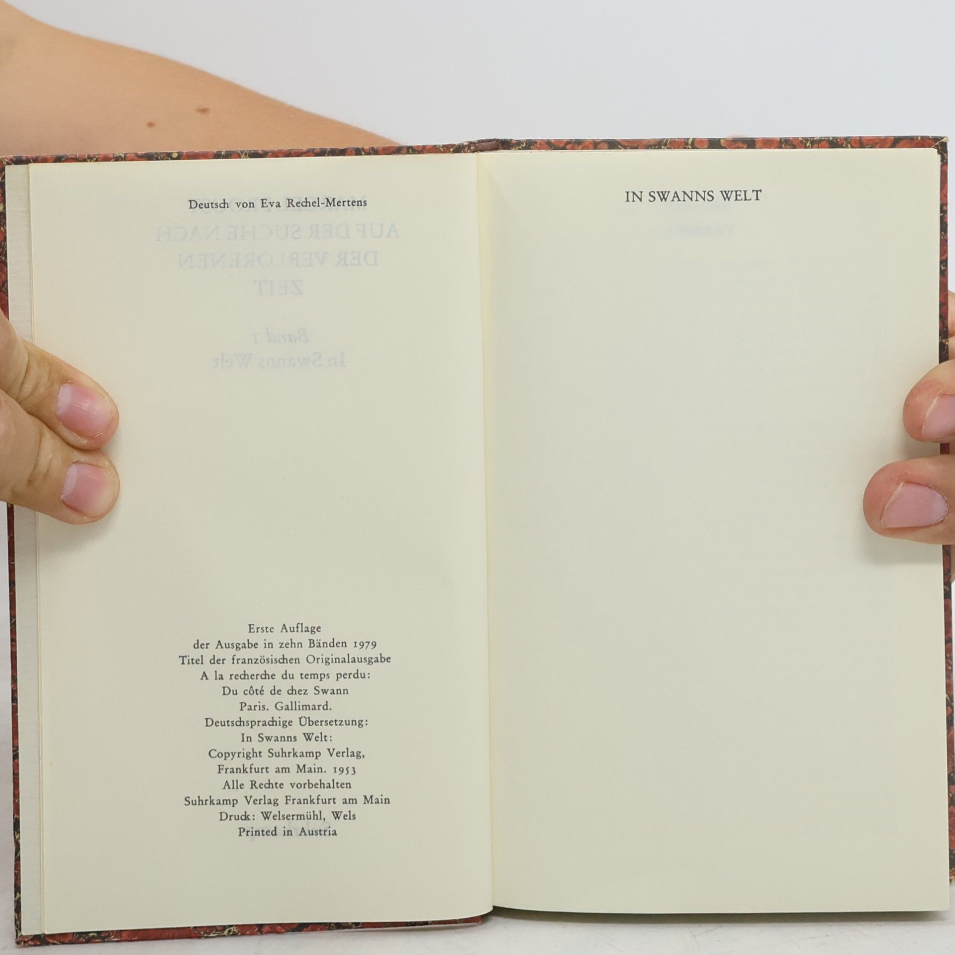 Marcel Proust Auf der suche nach der verlorenen Zeit 1