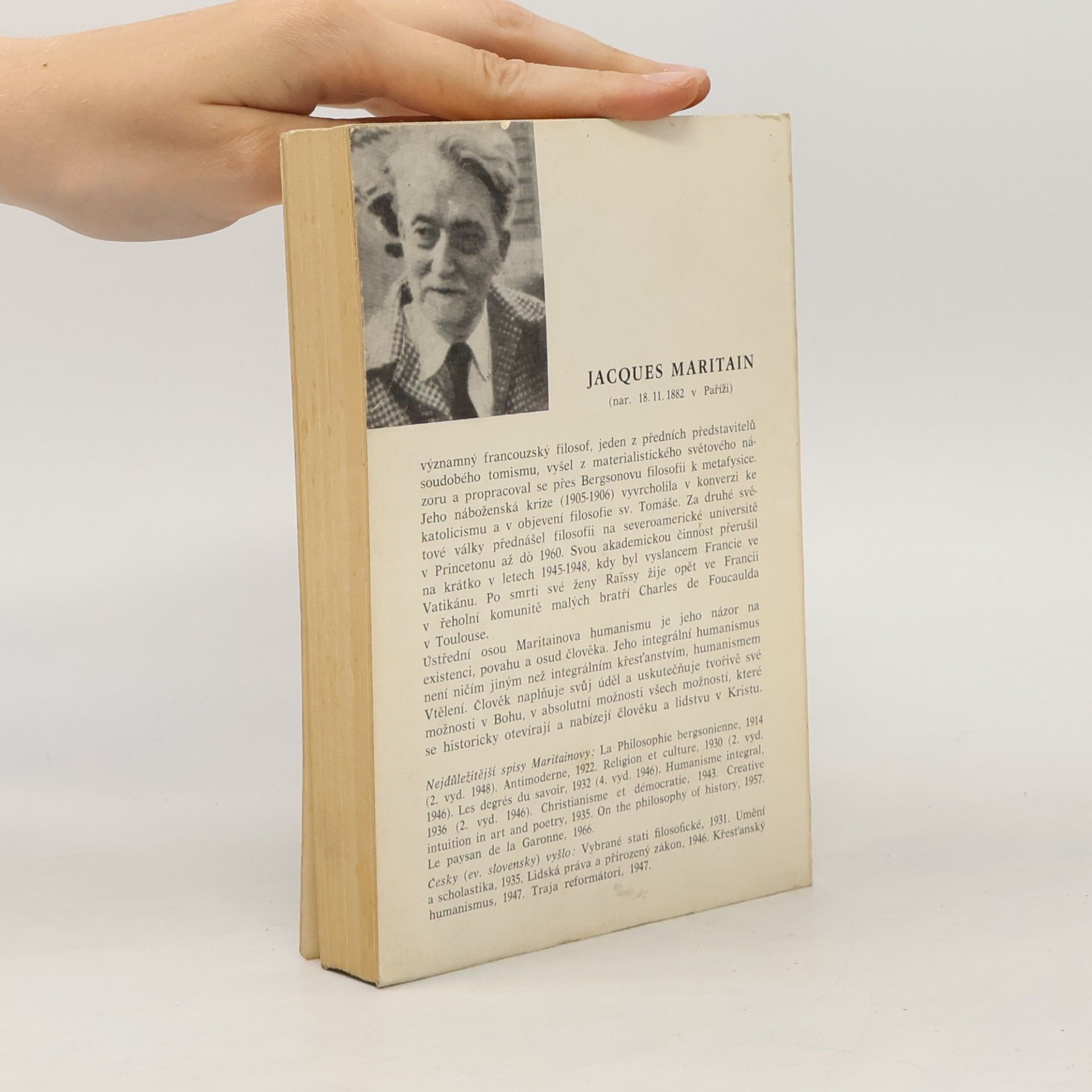 Jacques Maritain Integrální humanismus