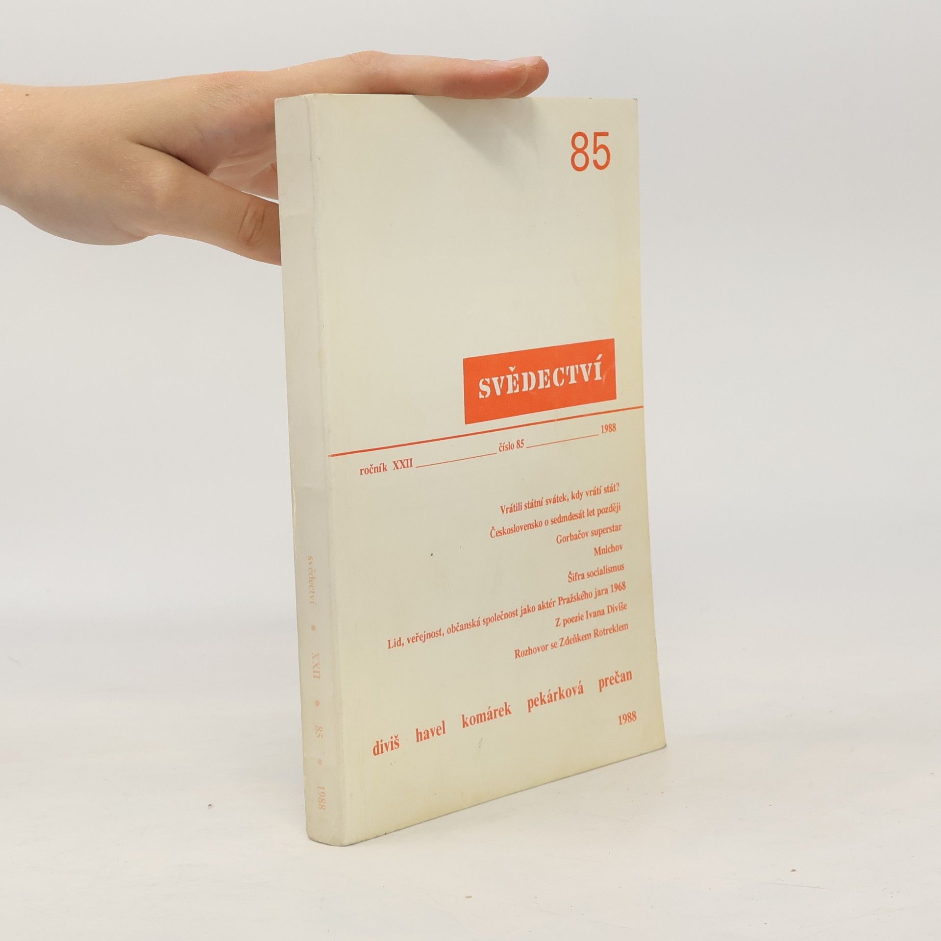 kolektiv Svědectví 85/1988