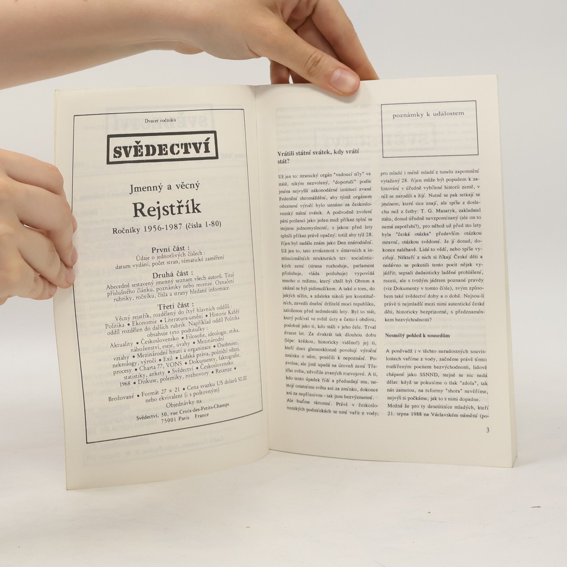 kolektiv Svědectví 85/1988