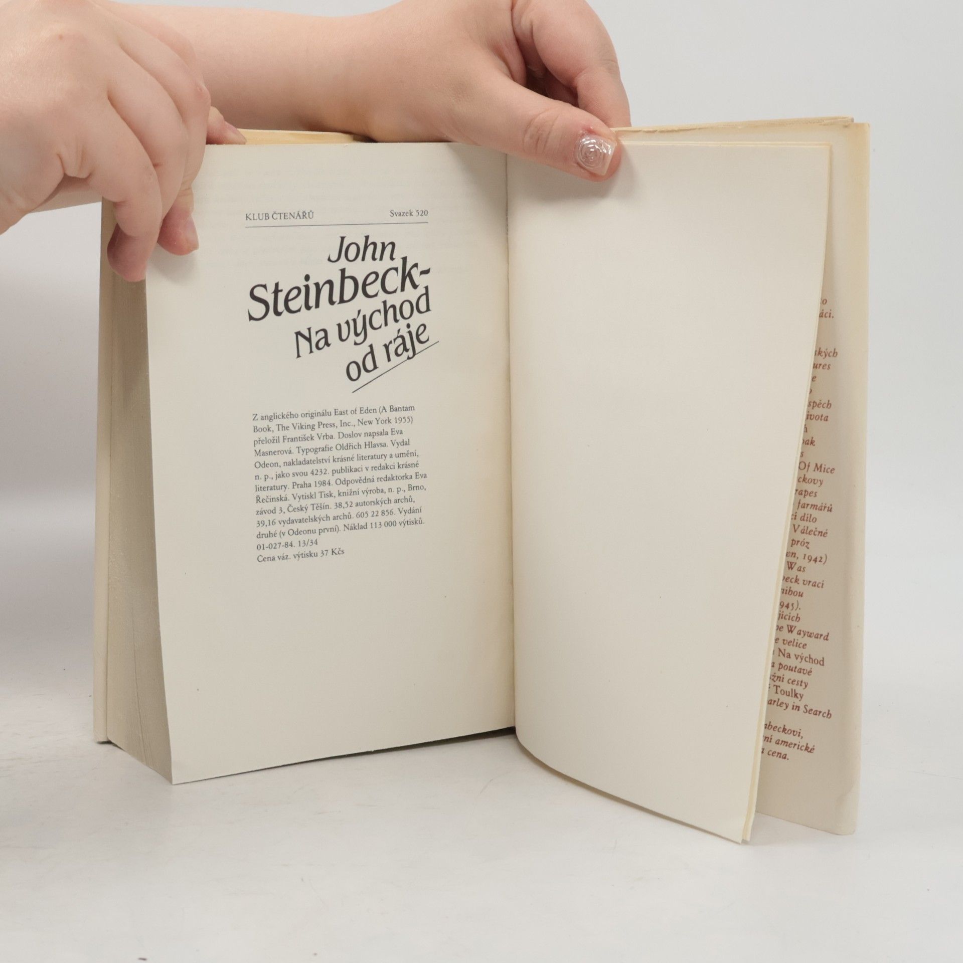 John Steinbeck Na východ od ráje