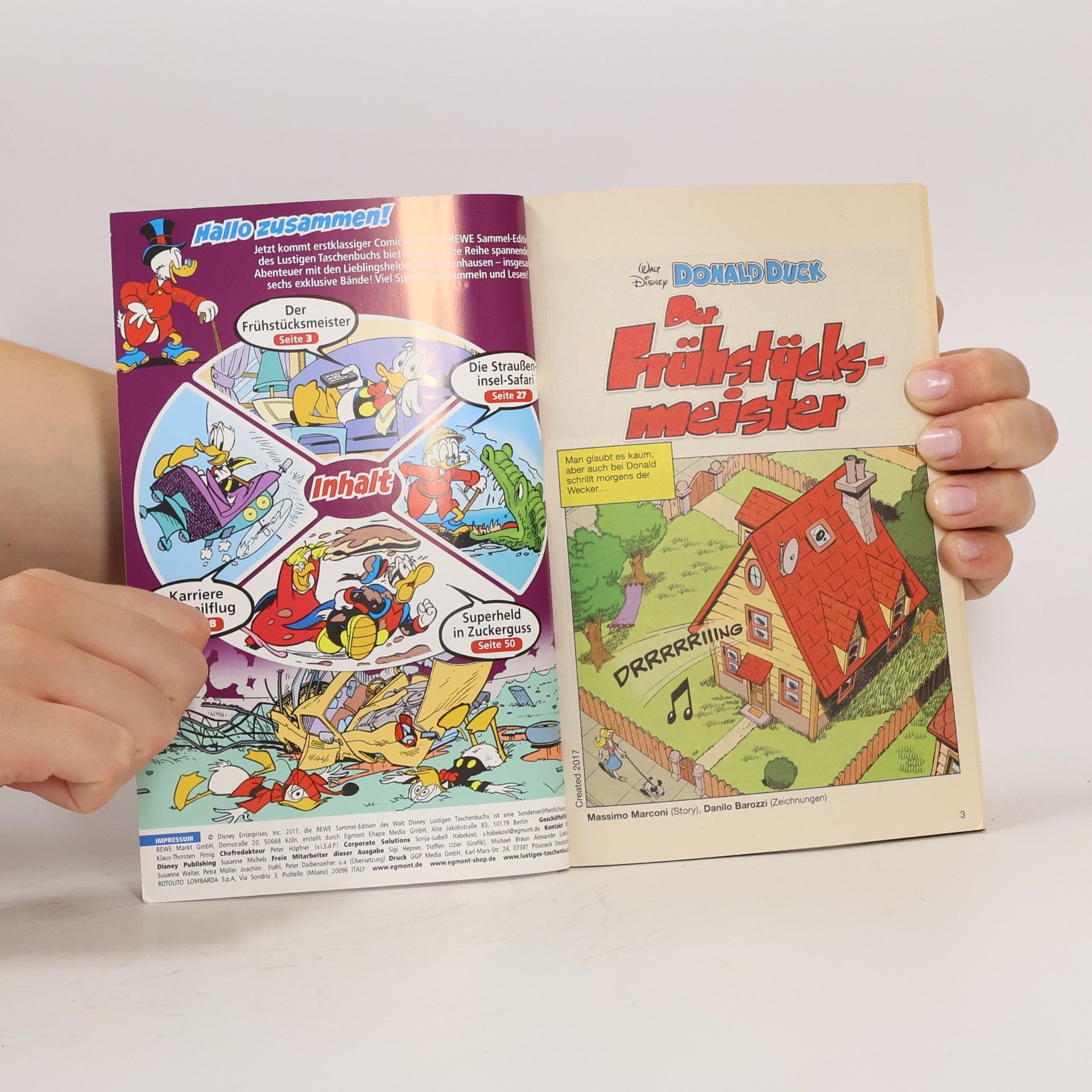 Walt Disney Lustiges Taschenbuch 50 Jahre. REWE Sammel-Edition. Der Frühstücks-meister