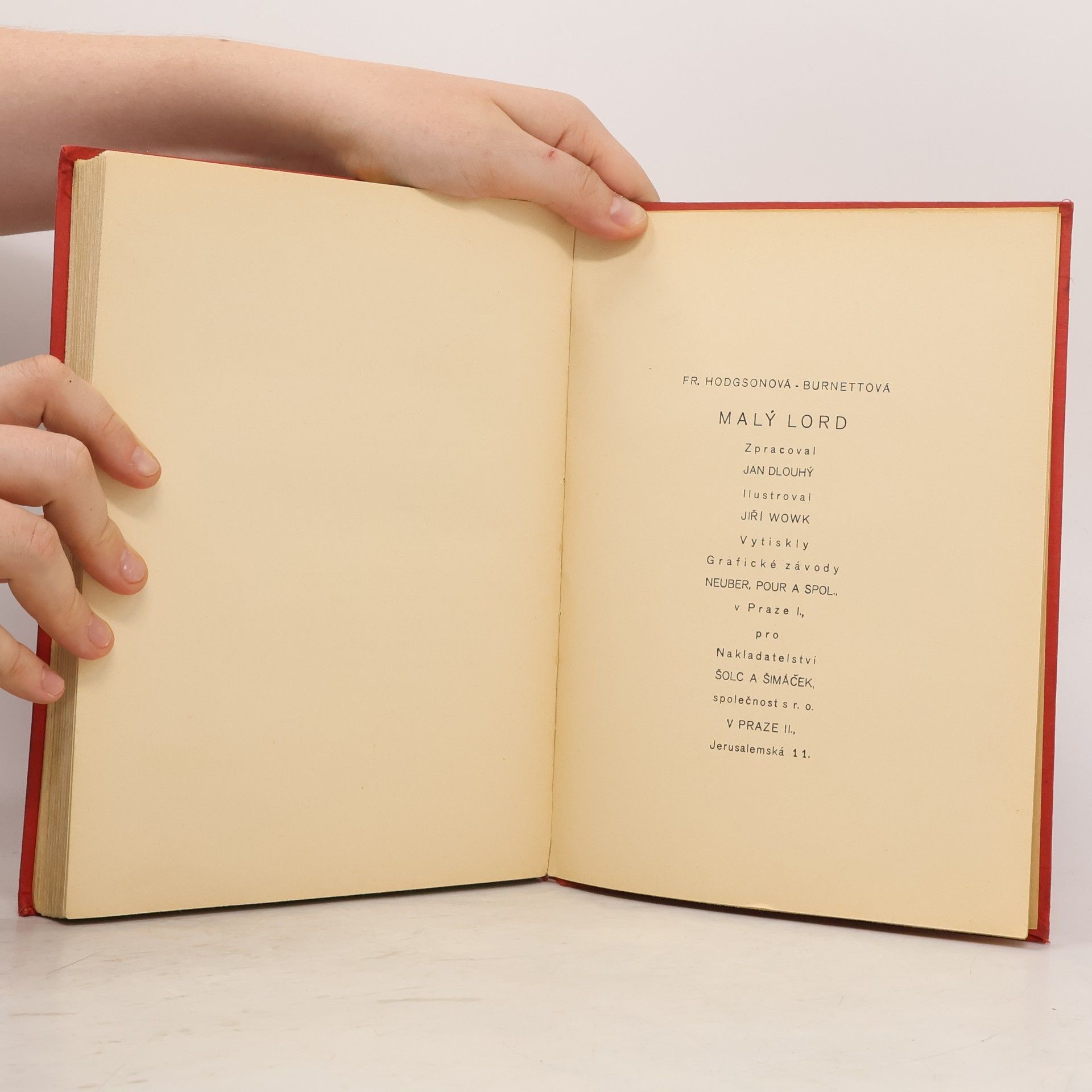 Frances Hodgson Burnett Malý lord