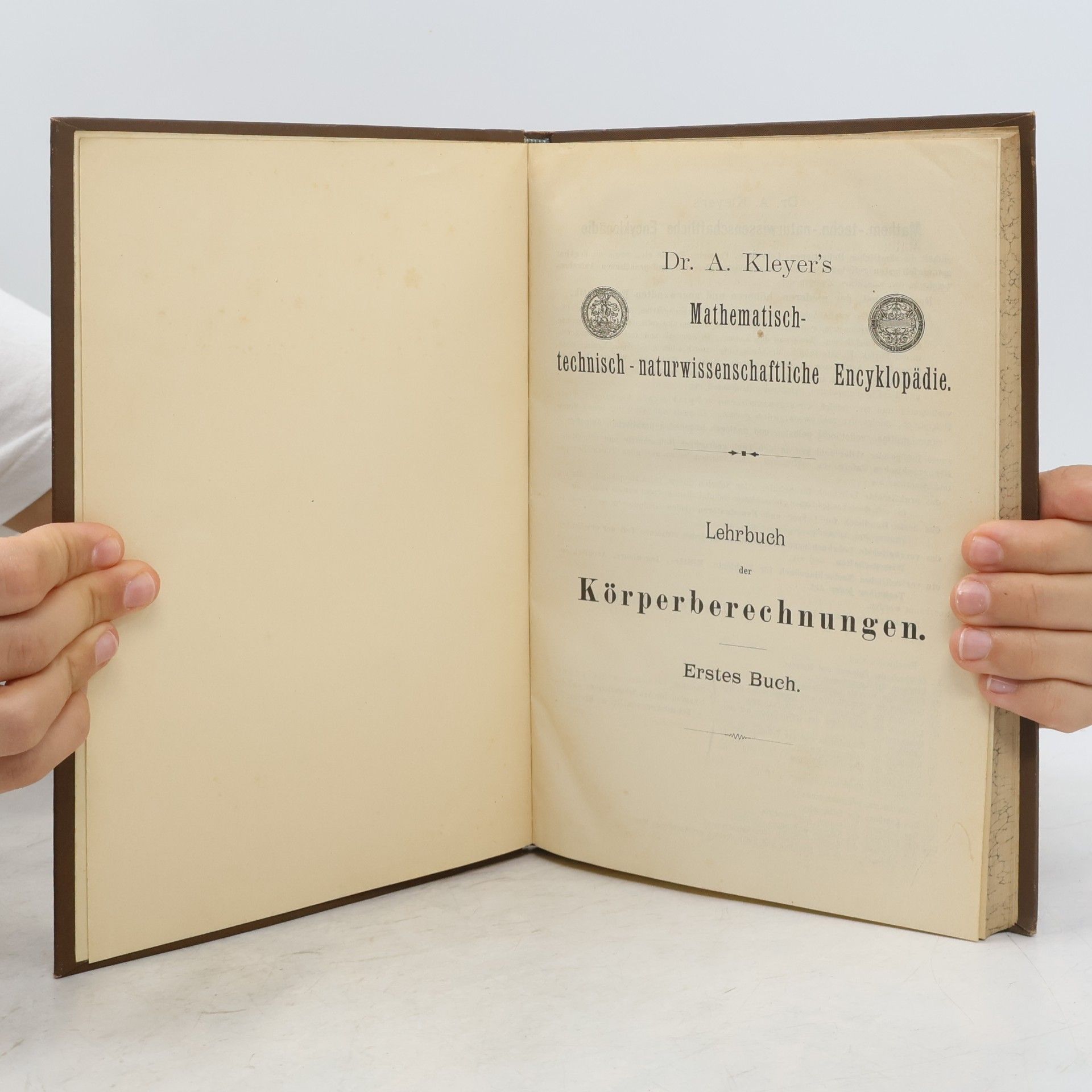 A. Kleyer Lehrbuch der Körperberechnungen 1