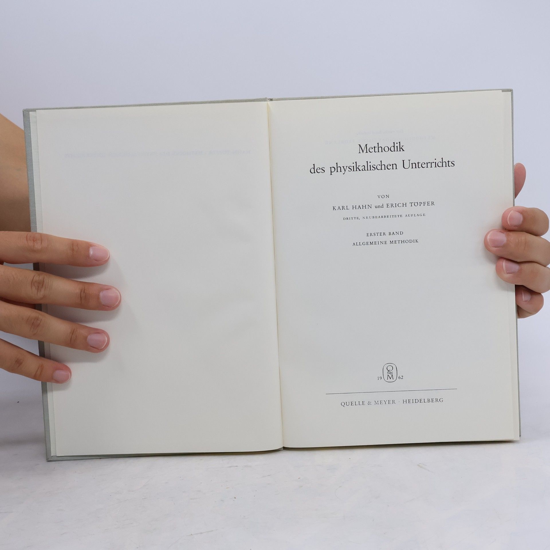 Karl Hahn Methodik des Physikalischen Unterrichts I