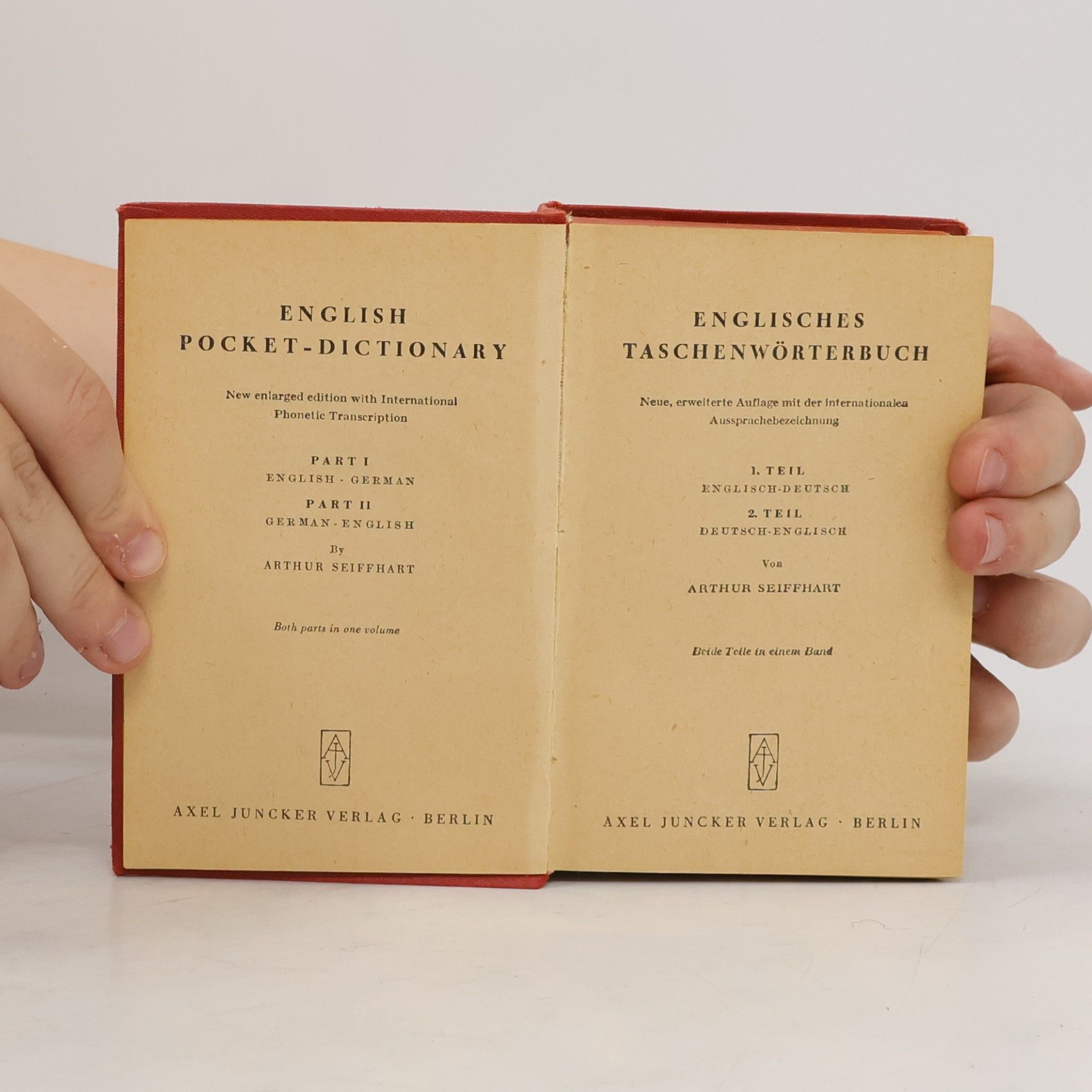 Arthur Seifhart Englisches Taschenwörterbuch