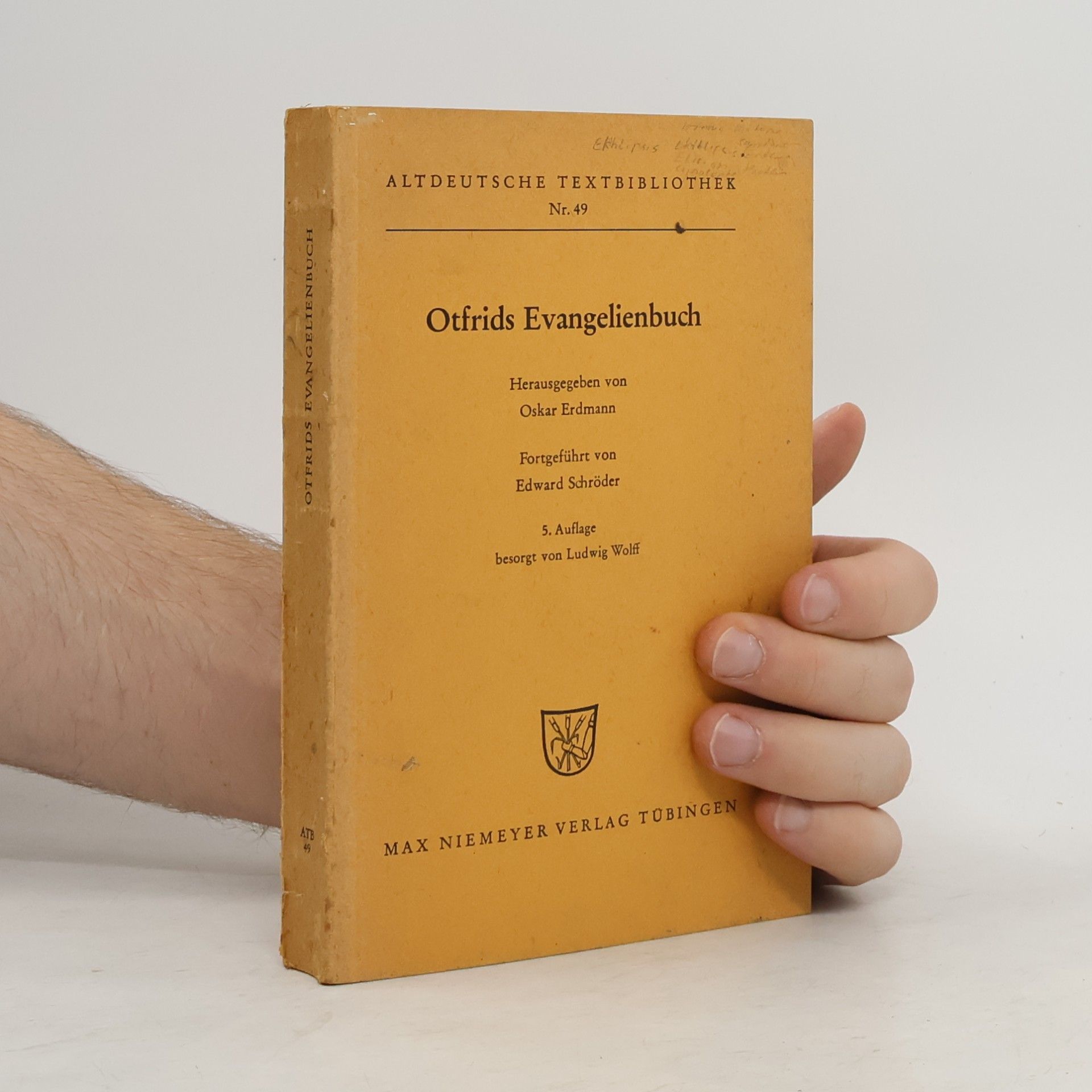 Oskar Erdmann Otfrids Evangelienbuch