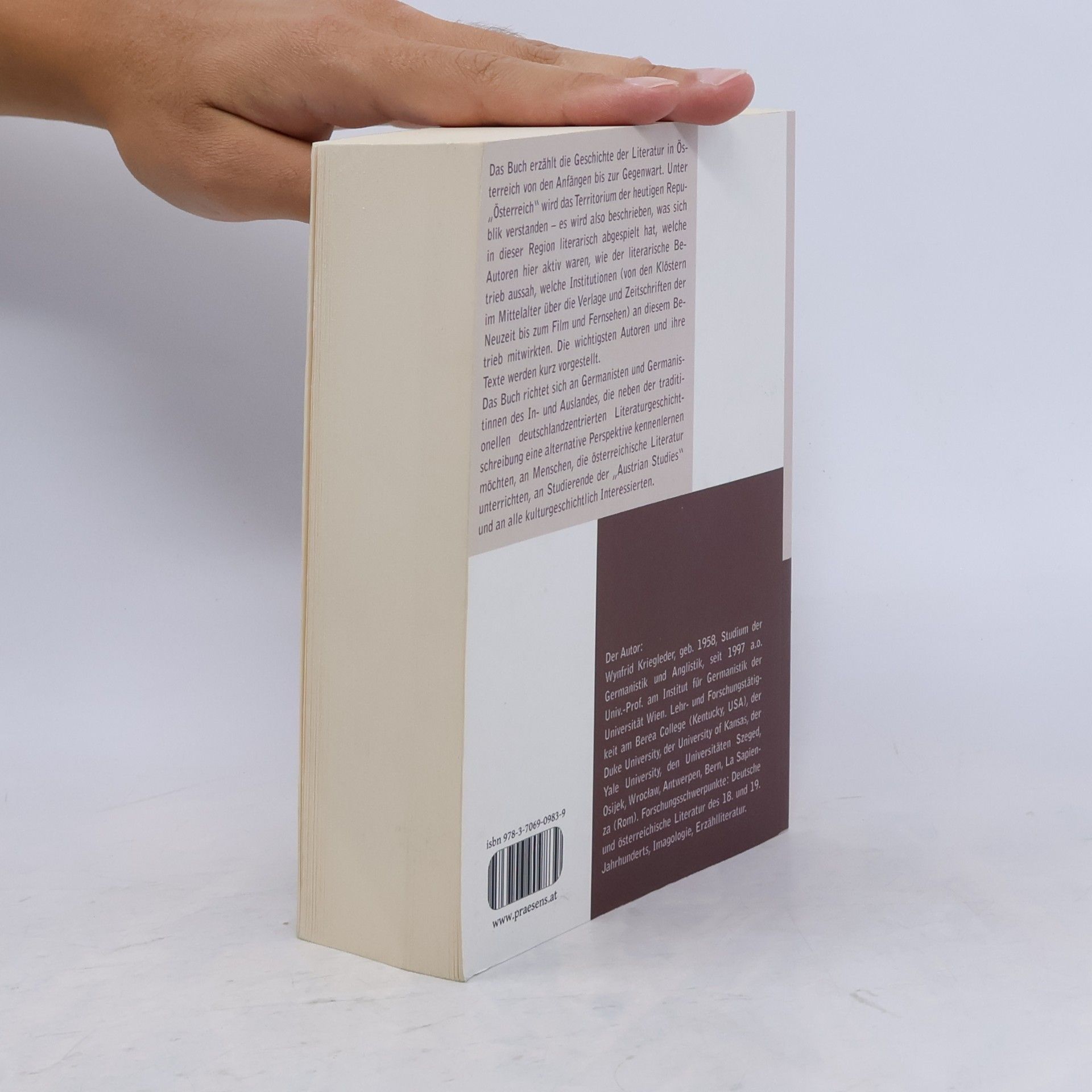 Wynfrid Kriegleder Eine kurze Geschichte der Literatur in Österreich