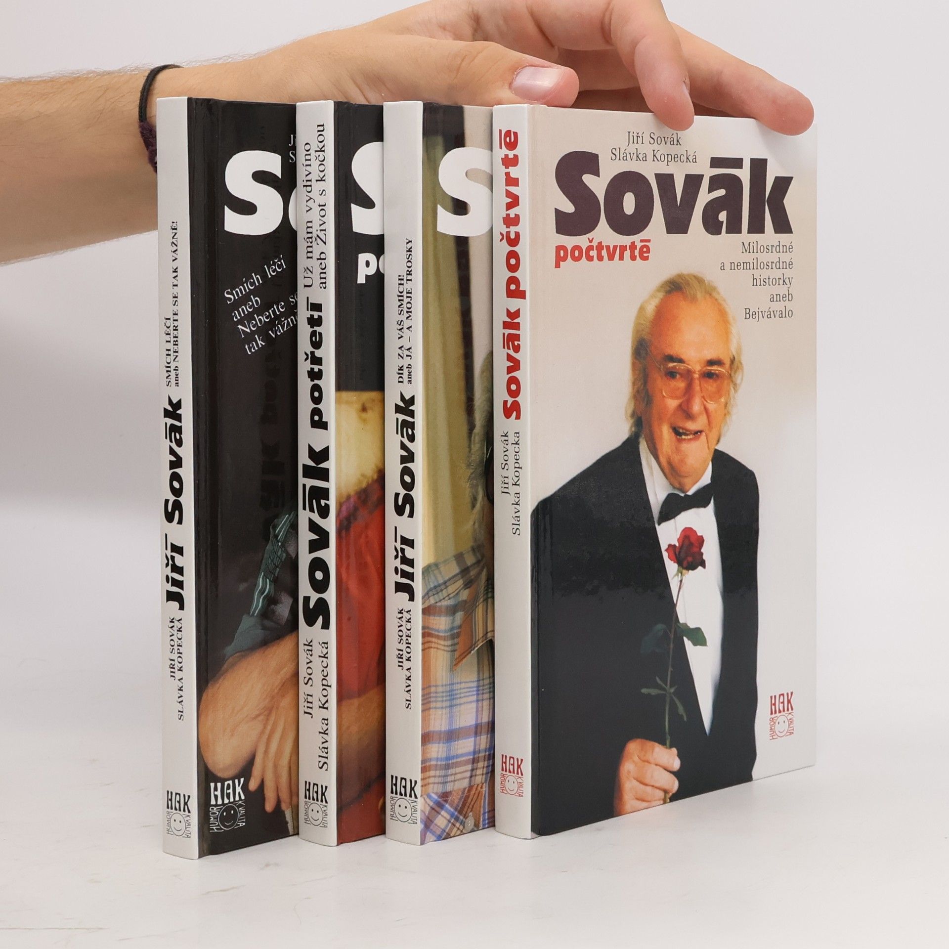 Jiří Sovák Sovákovy sebrané spisy aneb Léčba smíchem (box, 4 svazky)
