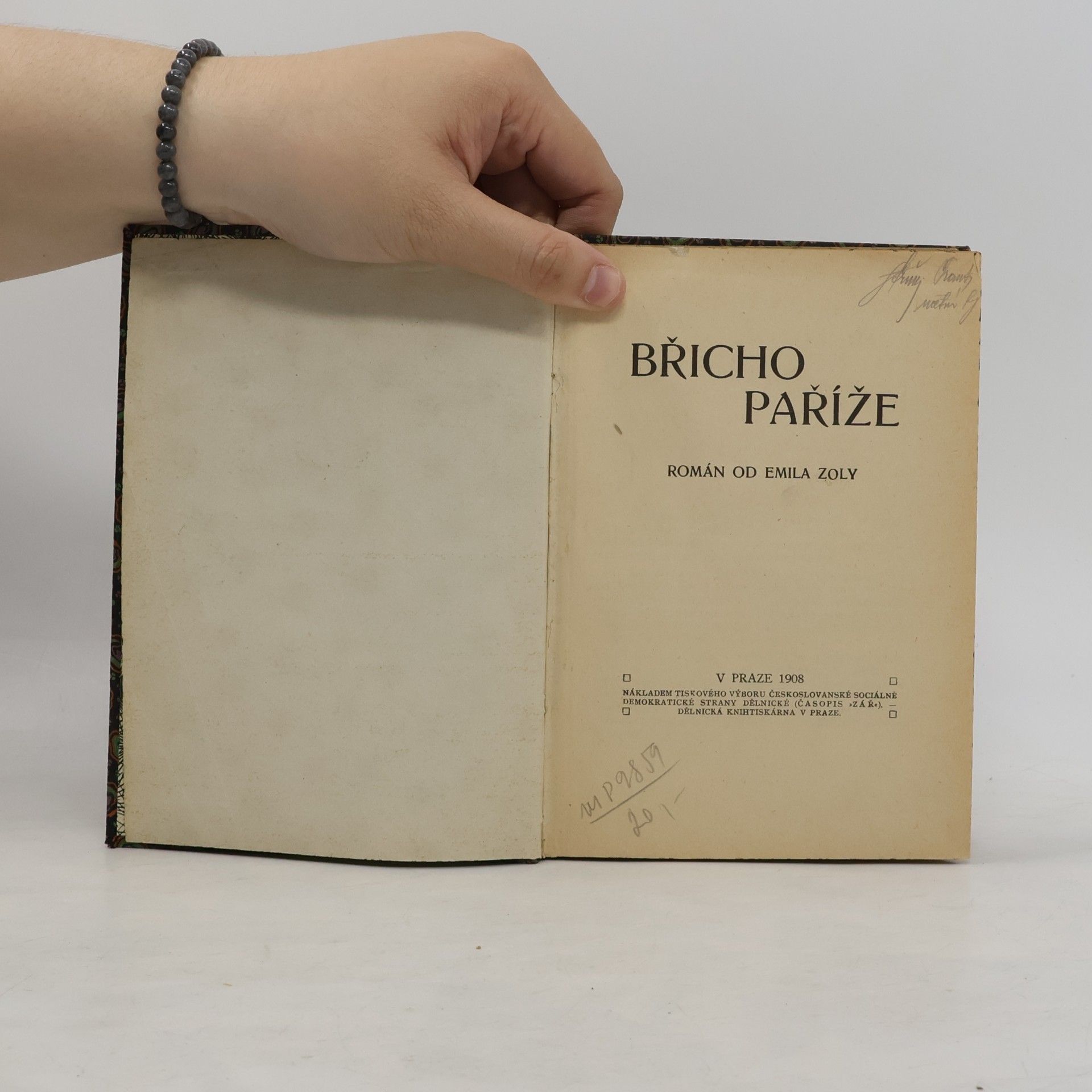 Émile Zola Břicho Paříže