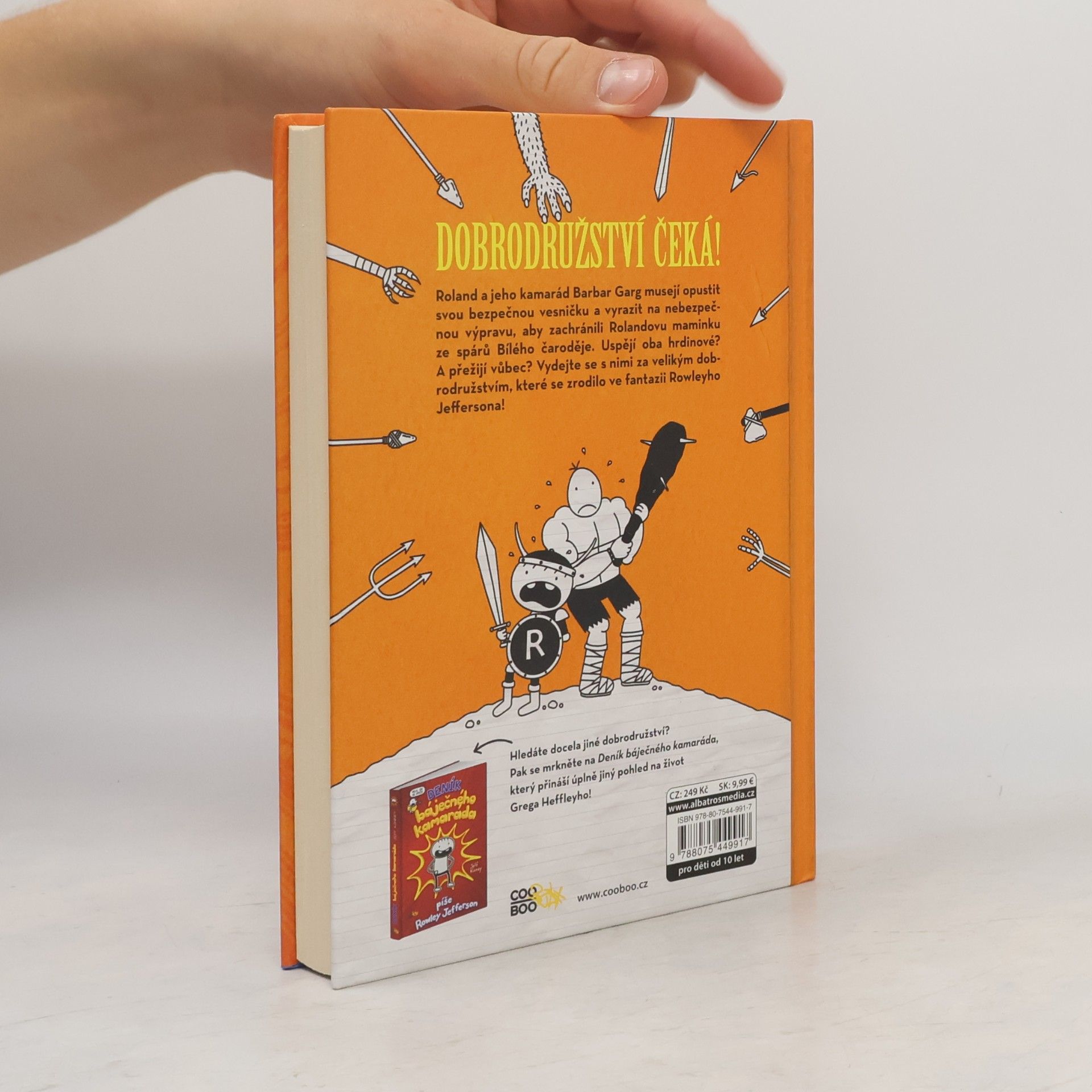 Jeff Kinney Dobrodružství báječných kamarádů. Píše Rowley Jefferson
