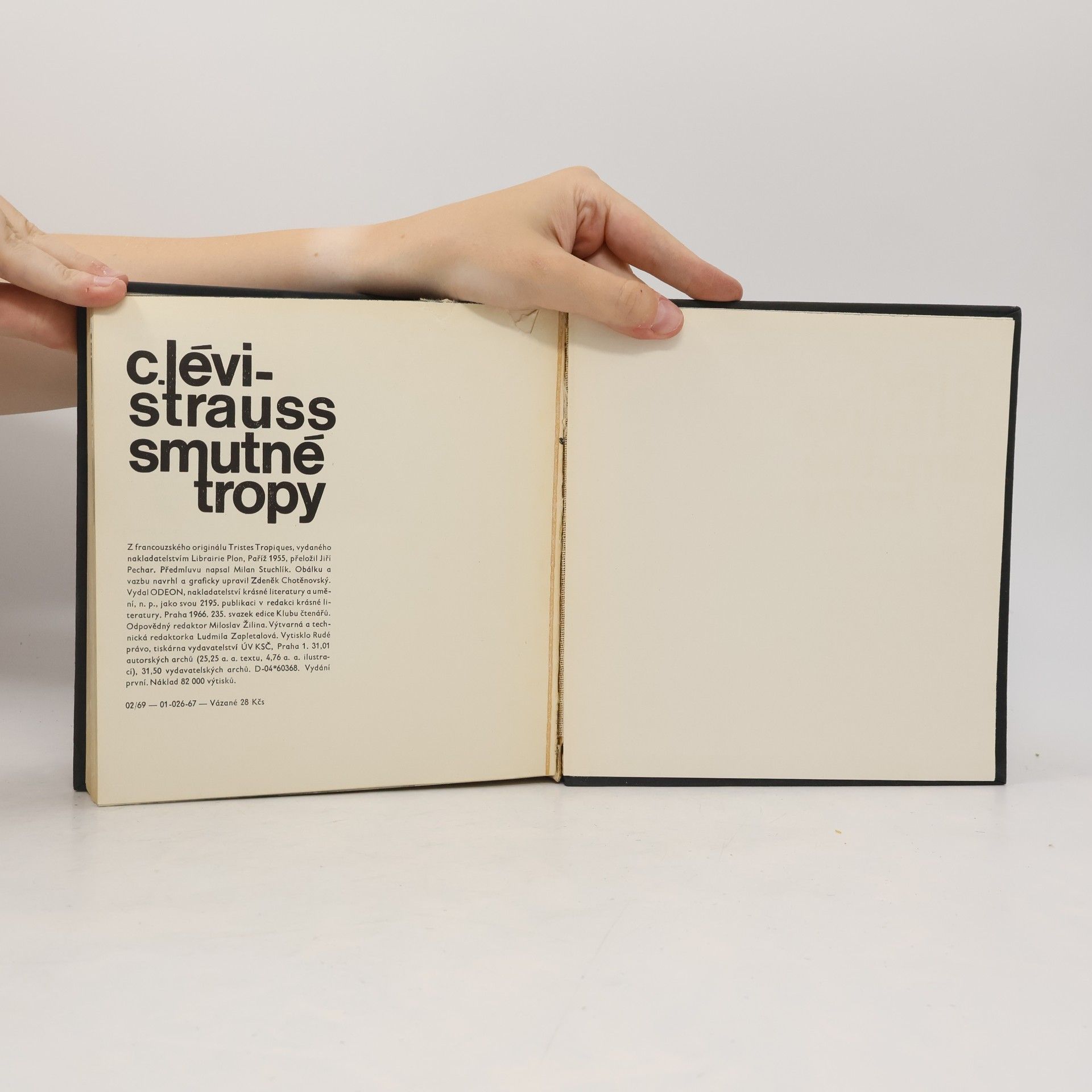Claude Lévi-Strauss Smutné tropy