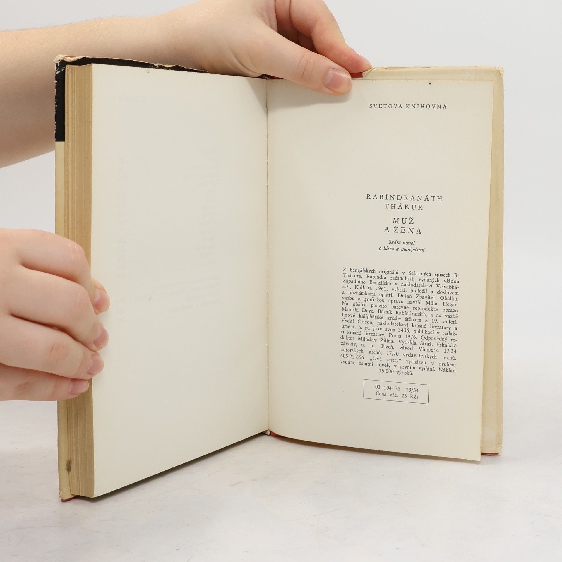 Rabindranath Tagore Muž a žena