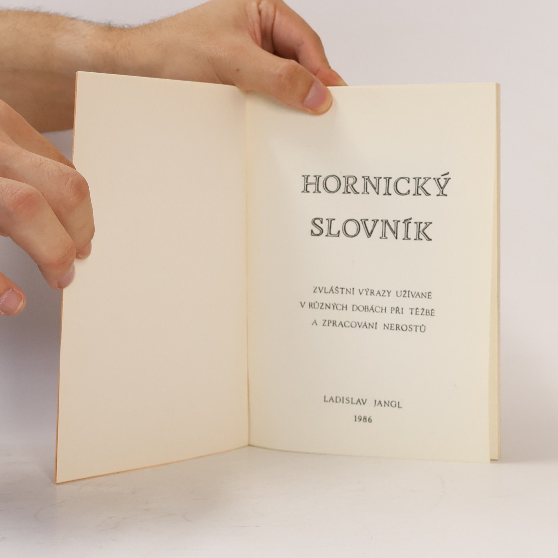 Ladislav Jangl Hornický slovník