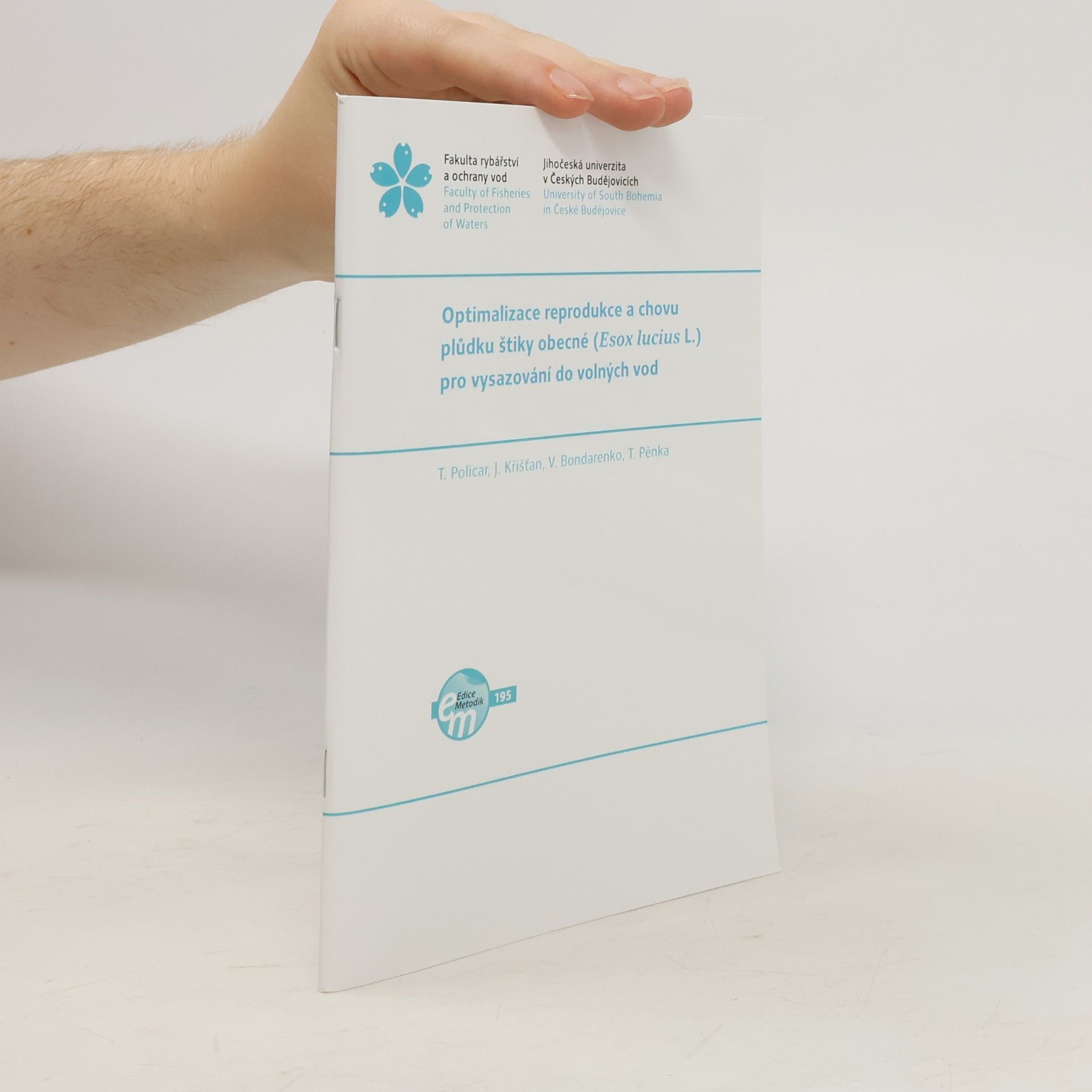 Optimalizace reprodukce a chovu plůdku štiky obecné (Esox lucius L.) pro vysazování do volných vod