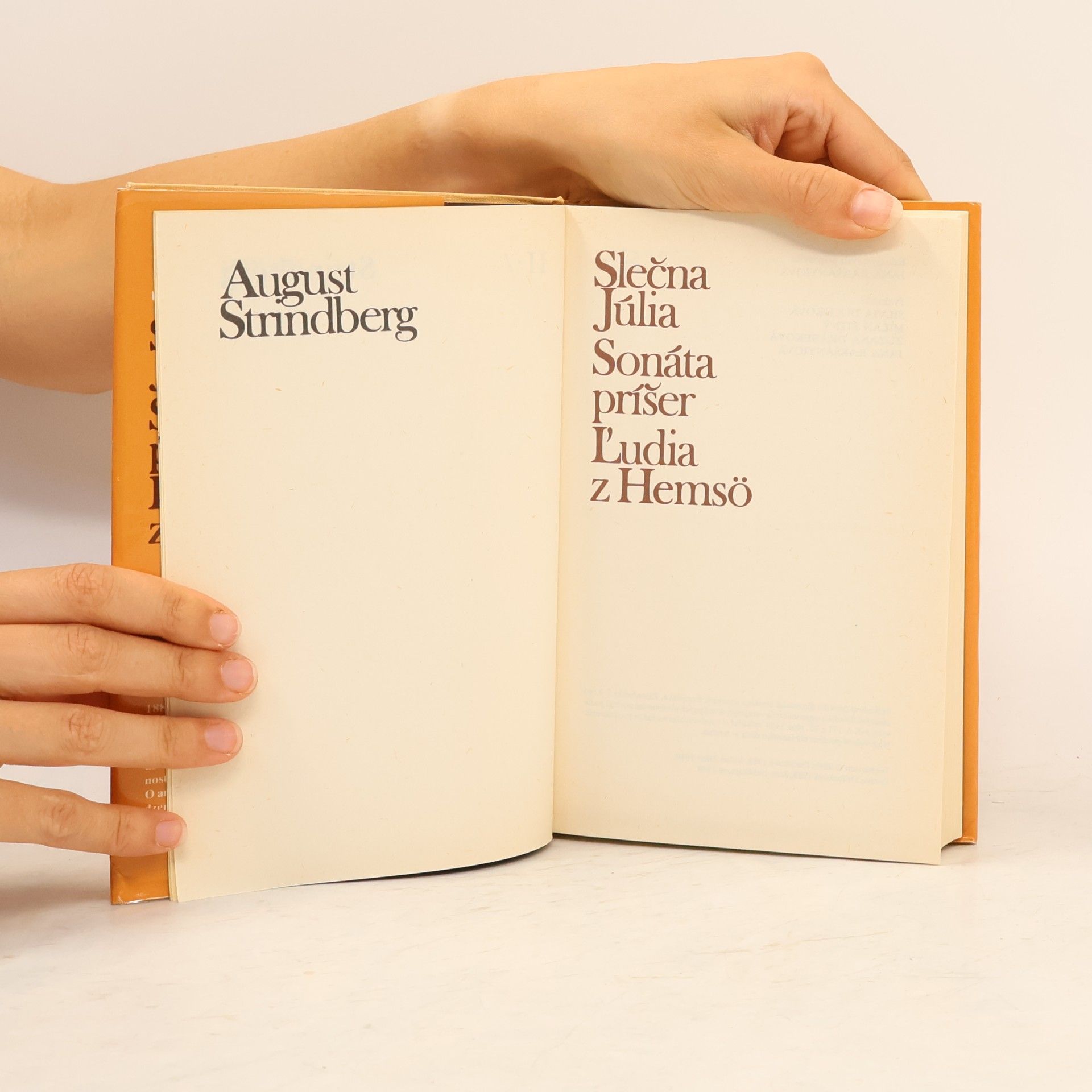 August Strindberg Slečna Júlia. Sonáta príšer. Ľudia z Hemsö