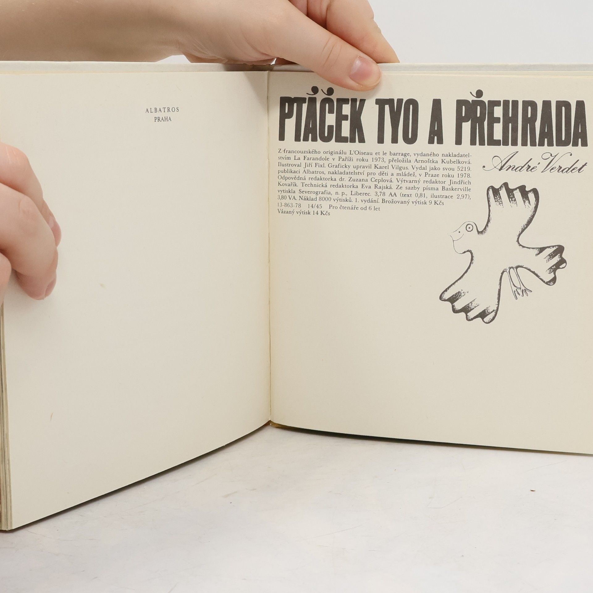 André Verdet Ptáček Tyo a přehrada