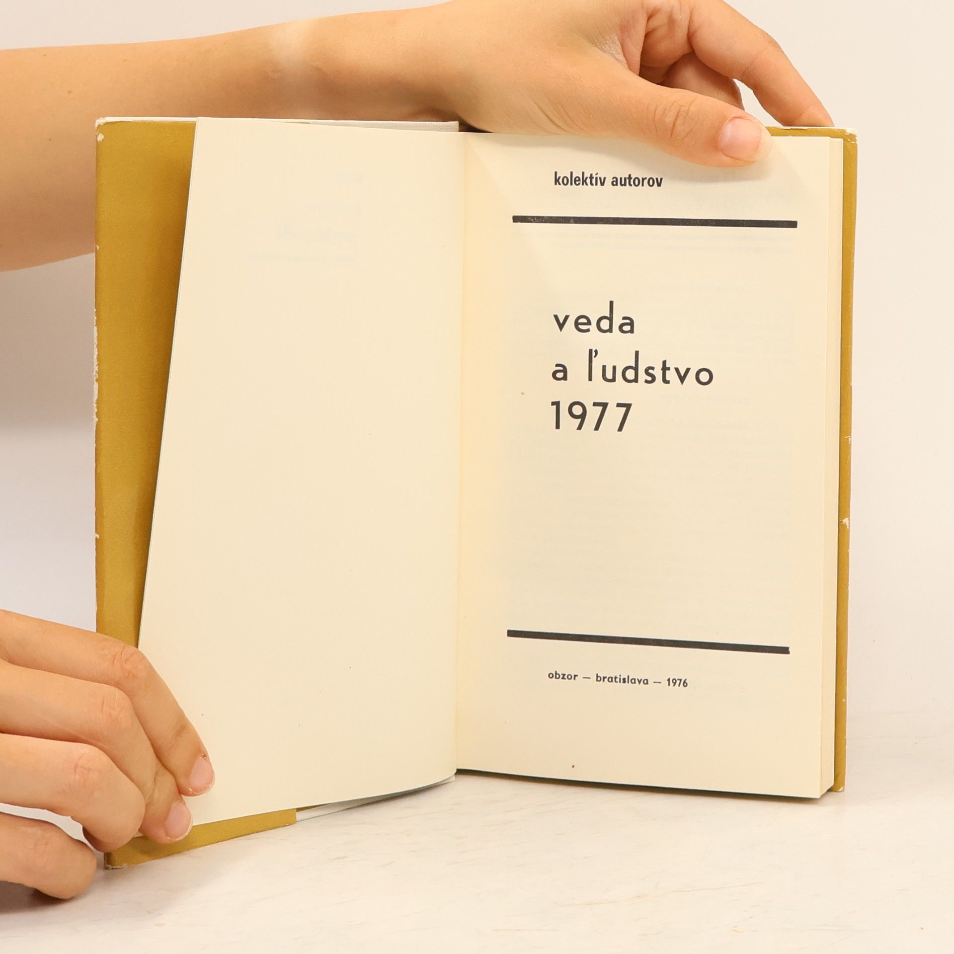Ondrej Sporka Veda a ľudstvo 1977