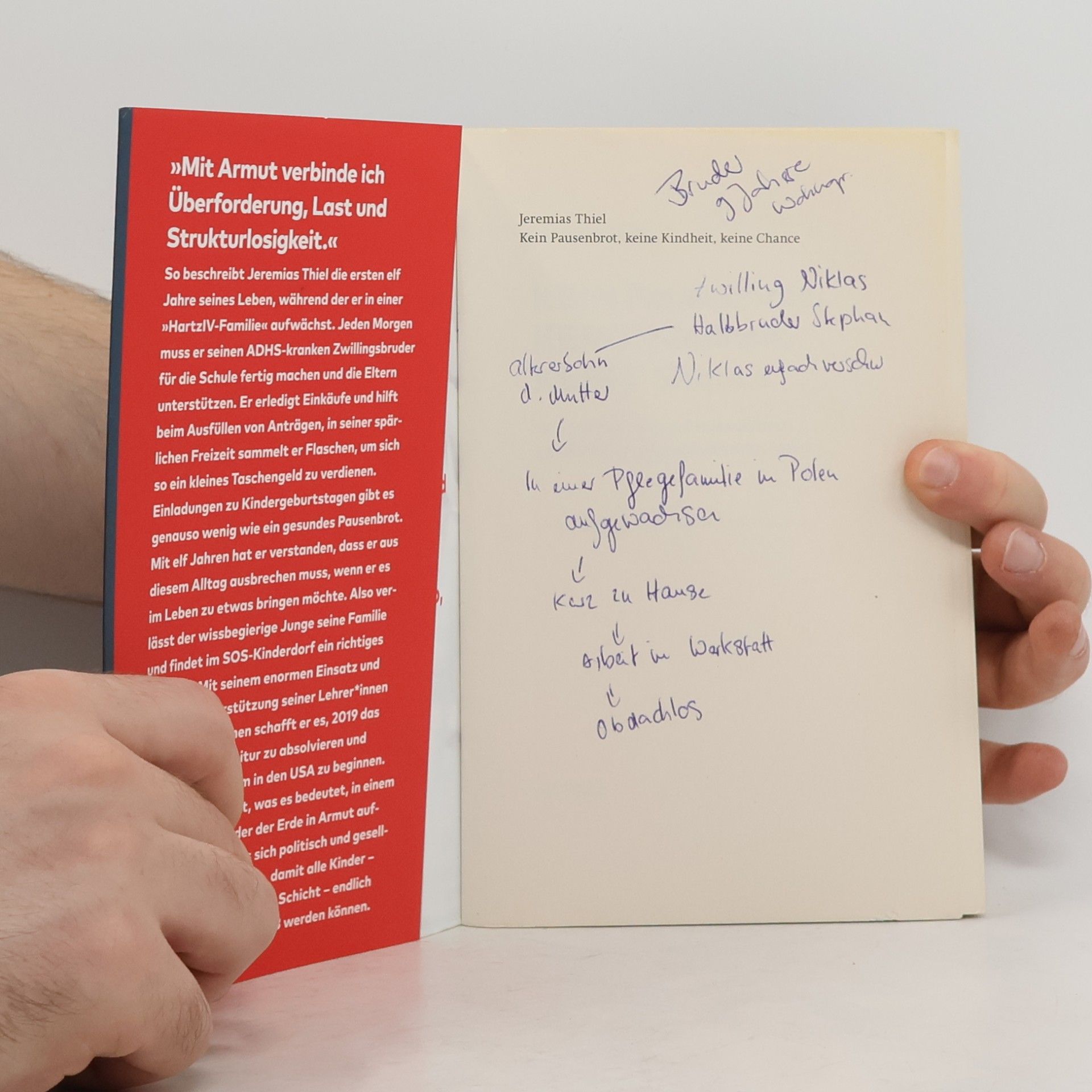 Jeremias Thiel Kein Pausenbrot, keine Kindheit, keine Chance
