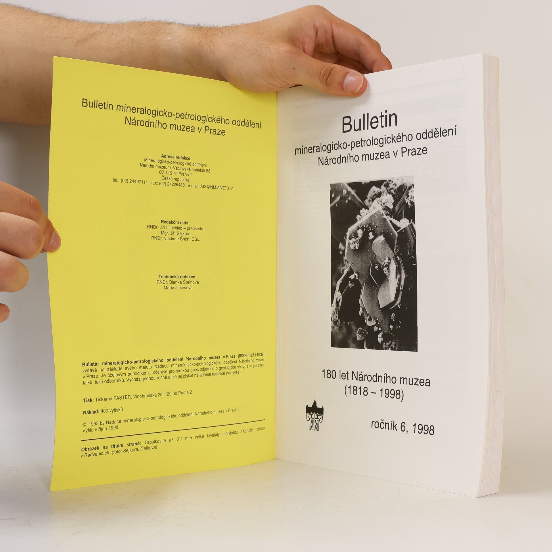 Kolektív autorov Bulletin mineralogicko-petrologického oddělení Národního muzea v Praze