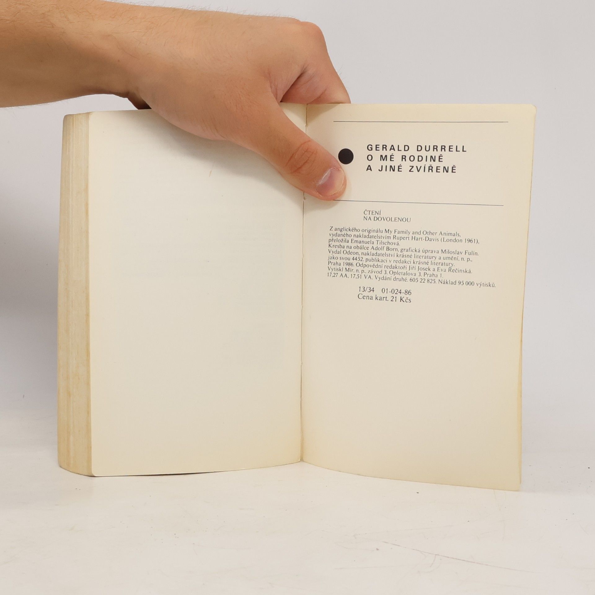 Gerald Durrell O mé rodině a jiné zvířeně